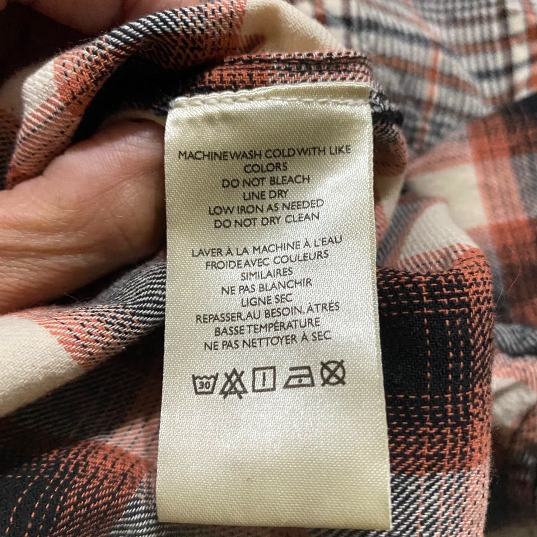 Free People Free People Womens Small Shirt Multicolor Wildfire Plaid Tunic Popover Oversize Size S / US 4 / IT 40 - 7 Thumbnail