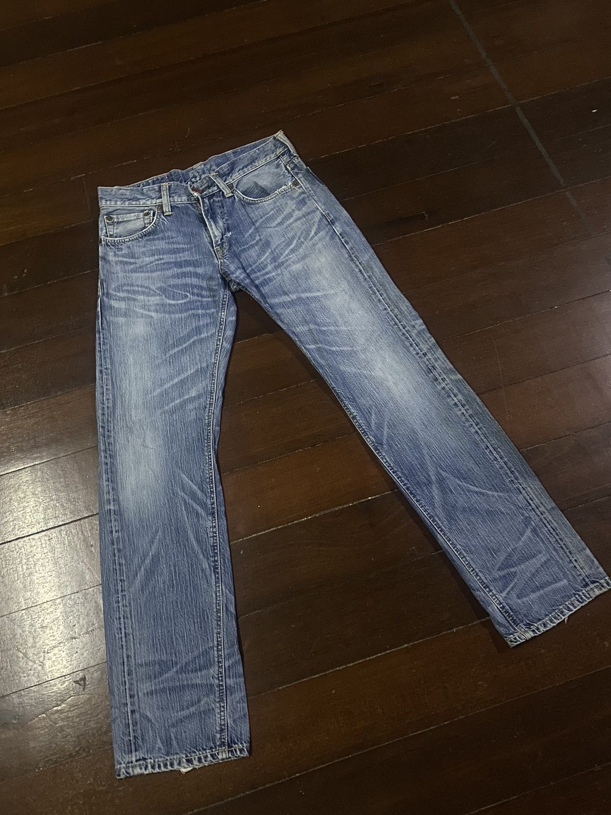 Designer × Edwin Fire 🔥 flare jeans EDWIN 503 clawmark mudwash Size US 32 / EU 48 - 5 Thumbnail