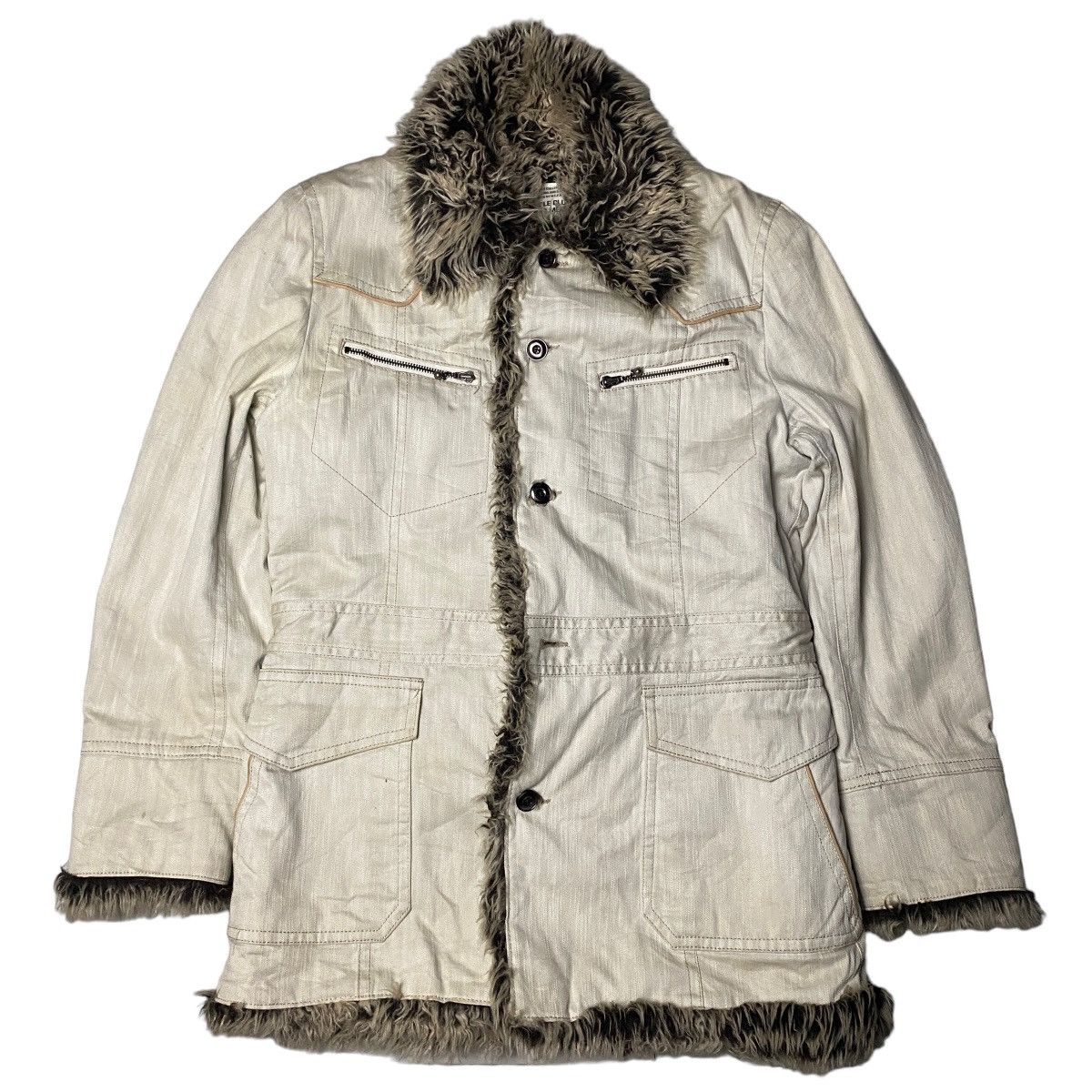 2000's Crazy Fur Nicole Club Jacket Lgb Style