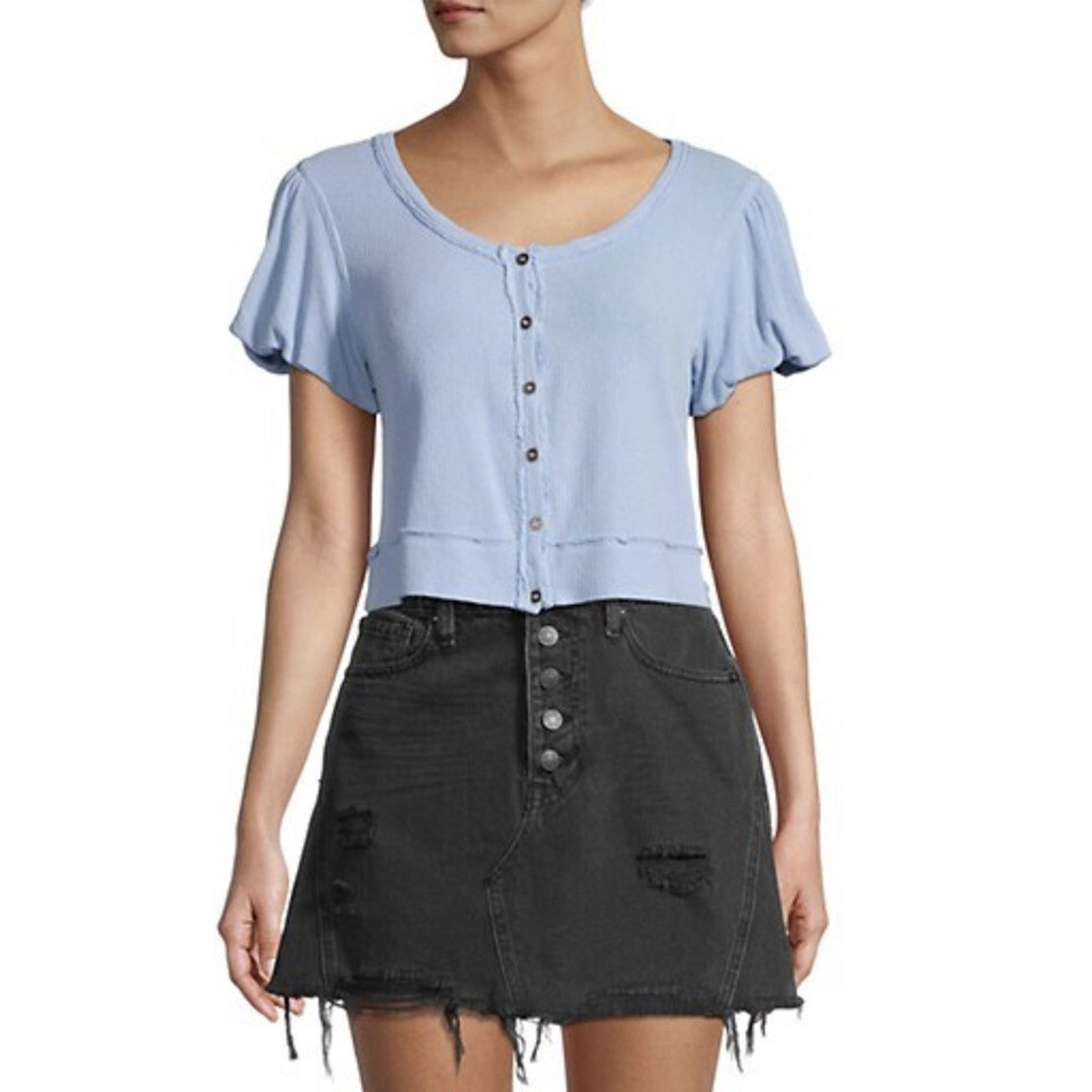Free People Free People Molly T-Shirt Larkspur S Y2K t-shirt FP3011924 Size S / US 4 / IT 40 - 7 Thumbnail