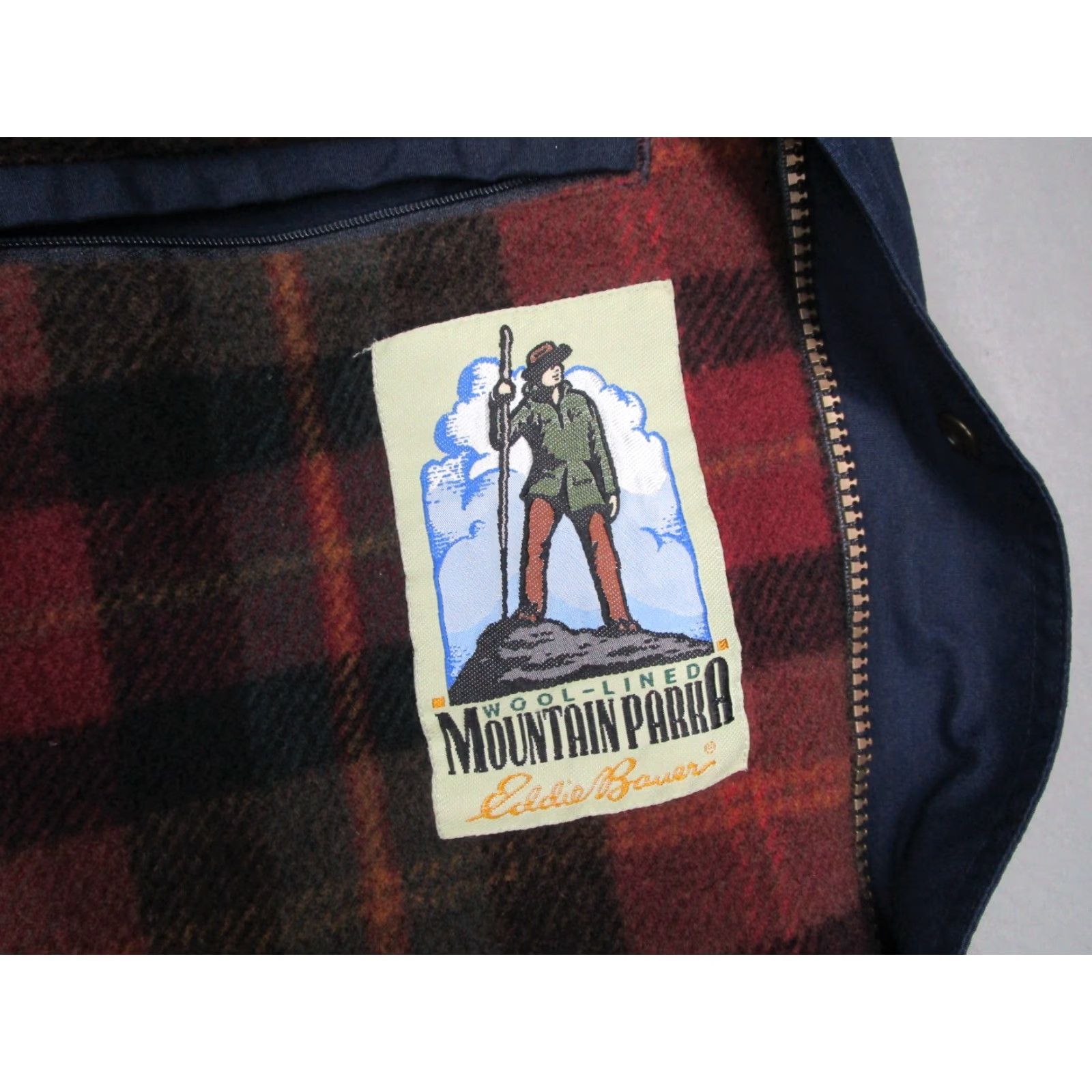 Vintage VINTAGE L.L. Bean Jacket Mens XL Blue Wool Lined Mountain Parka Full Zip Parka Size US XL / EU 56 / 4 - 5 Thumbnail