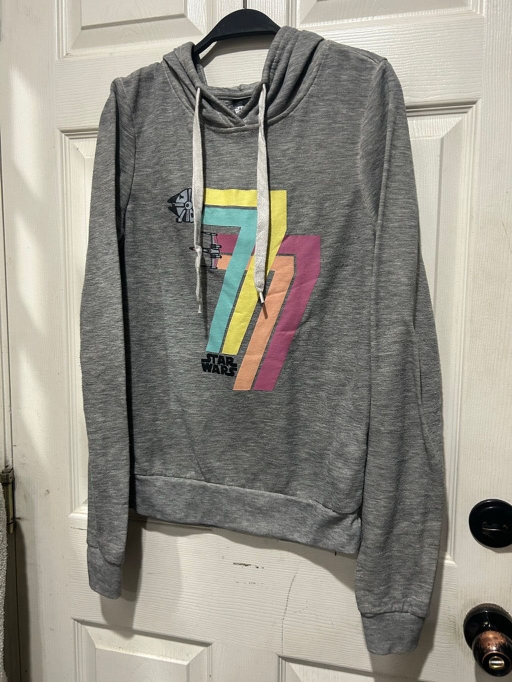 Star Wars Women's STAR WARS Gray Multicolor Graphic Hoodie S Size S / US 4 / IT 40 - 2 Thumbnail