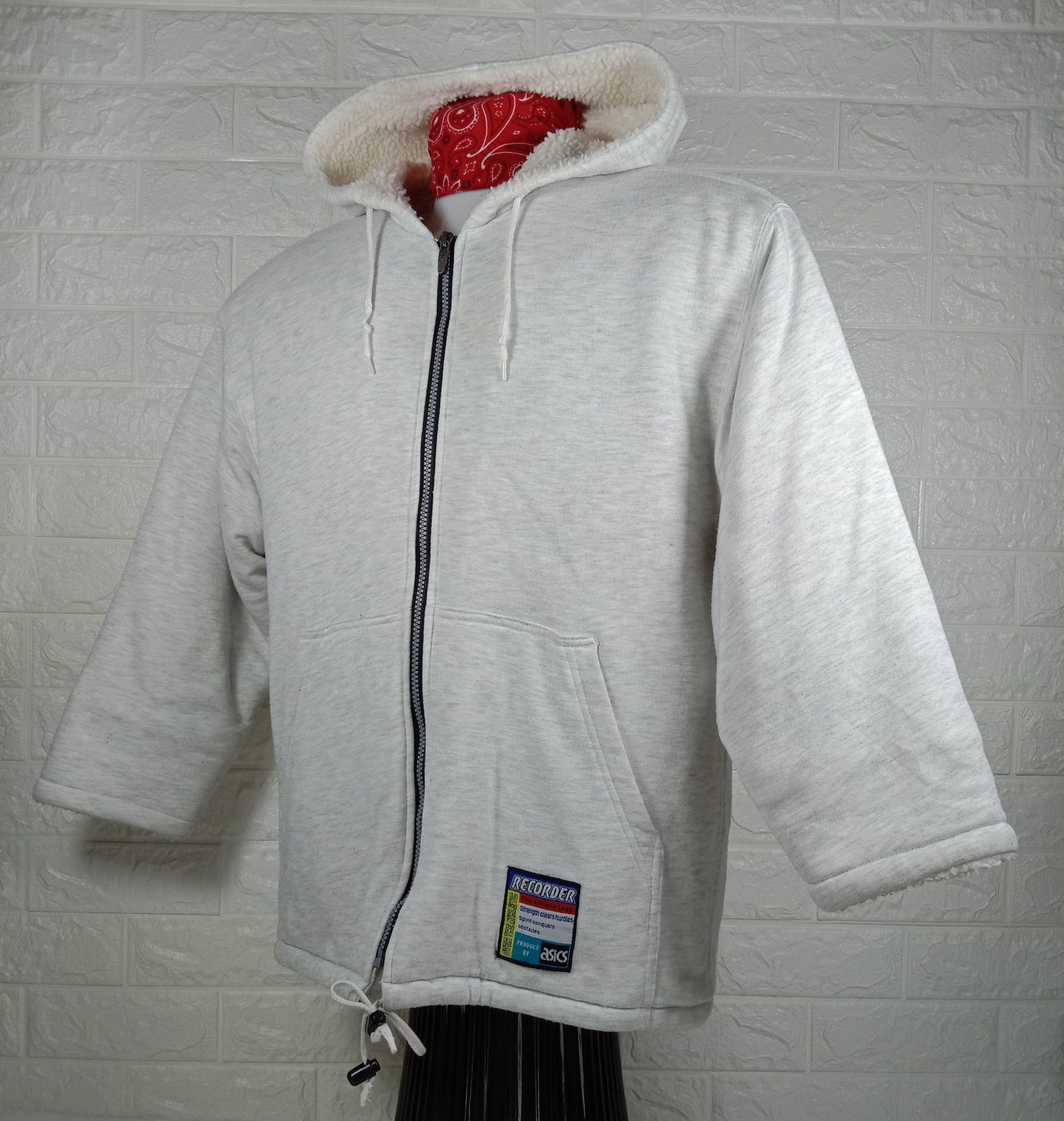 Asics Vintage Asics Recorder Hoodie Zipper Sweatshirt Size US L / EU 52-54 / 3 - 4 Thumbnail