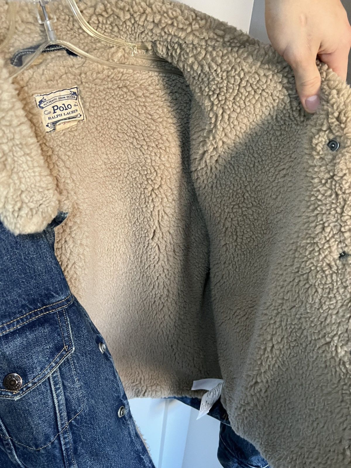 Polo Ralph Lauren Vintage Polo Ralph Lauren sherpa lined patch denim jacket Size US XL / EU 56 / 4 - 9 Thumbnail