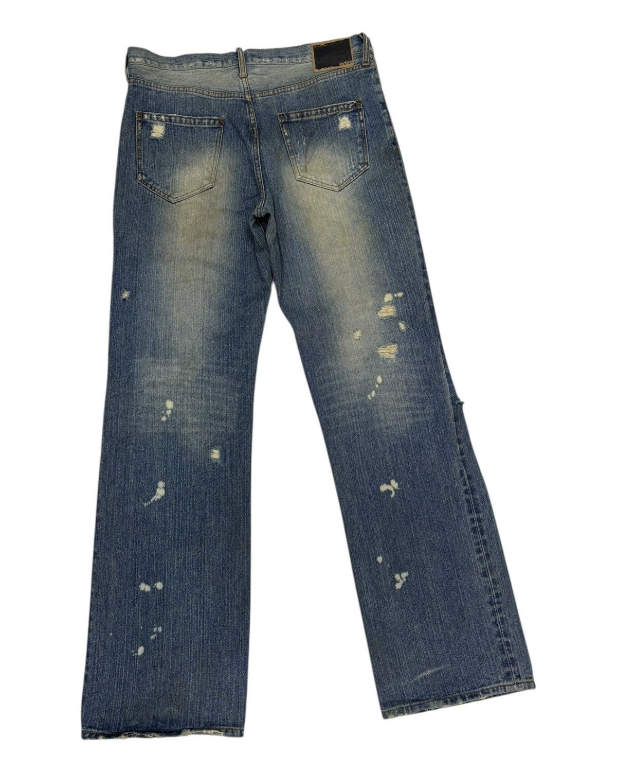Drain Gang × GOSTAR DE FUGA × Undercover G Land Egde Patchwork Baggy Jeans Distressed Denim Jeans Size US 34 / EU 50 - 6 Thumbnail