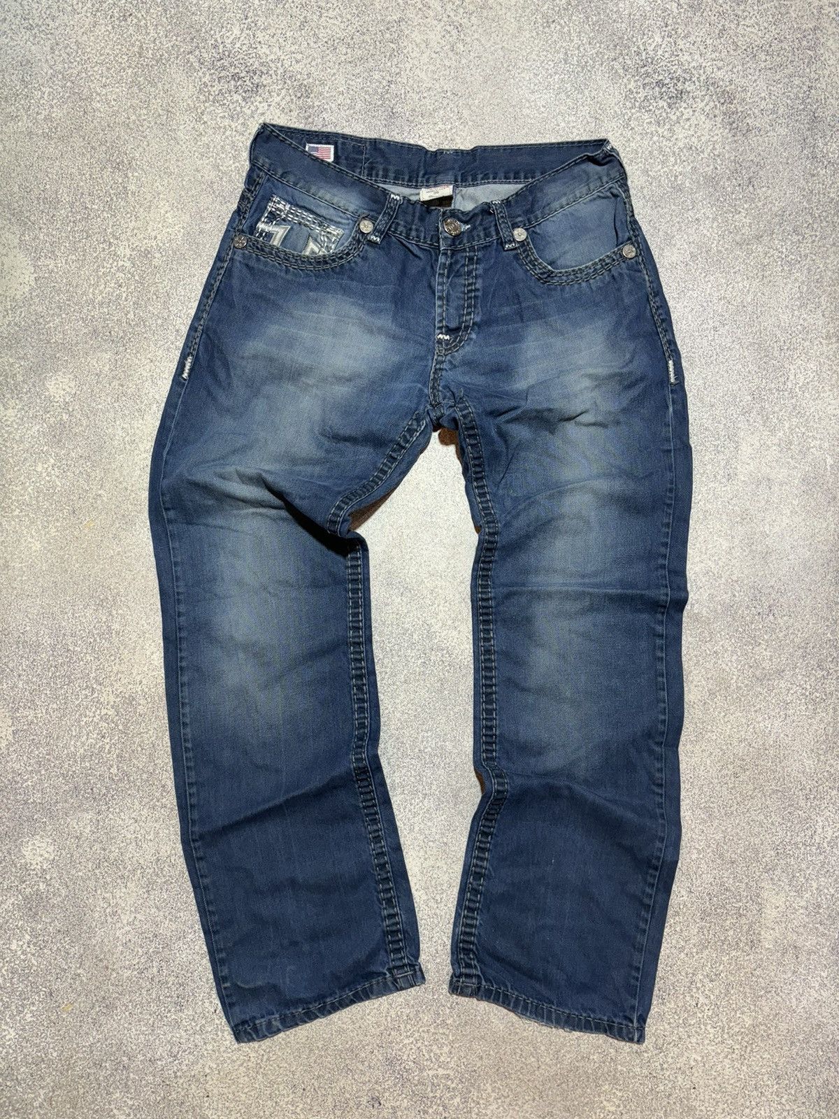 True Religion × Vintage Vintage True Religion Flared Jeans Made in USA size 36 Size US 36 / EU 52 - 7 Thumbnail