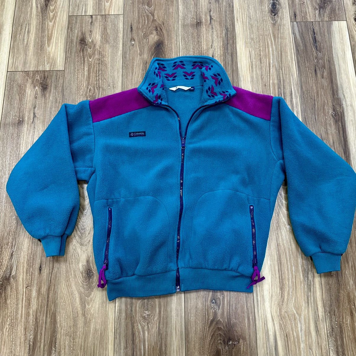 Columbia Vintage 90s Columbia Fleece Full Zip Jacket, Women’s Large Size L / US 10 / IT 46 - 1 Thumbnail