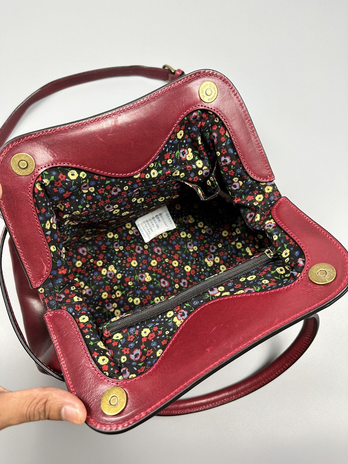 Anna Sui × Genuine Leather ❤️Rare❤️Chrome Hearts Inspired Anna Sui Red Cherry Leather Bag Size ONE SIZE - 17 Thumbnail