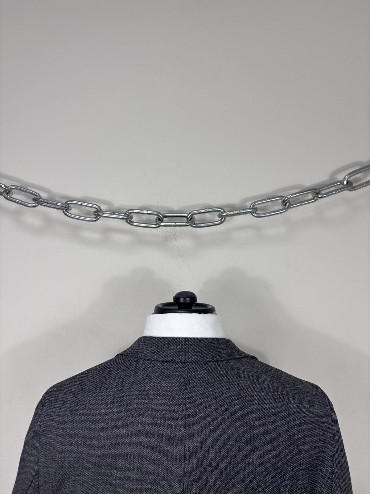 Hugo Boss Hugo Boss Men’s Grey Drago Super 120 Wool Blazer Jacket Size 38R - 13 Thumbnail