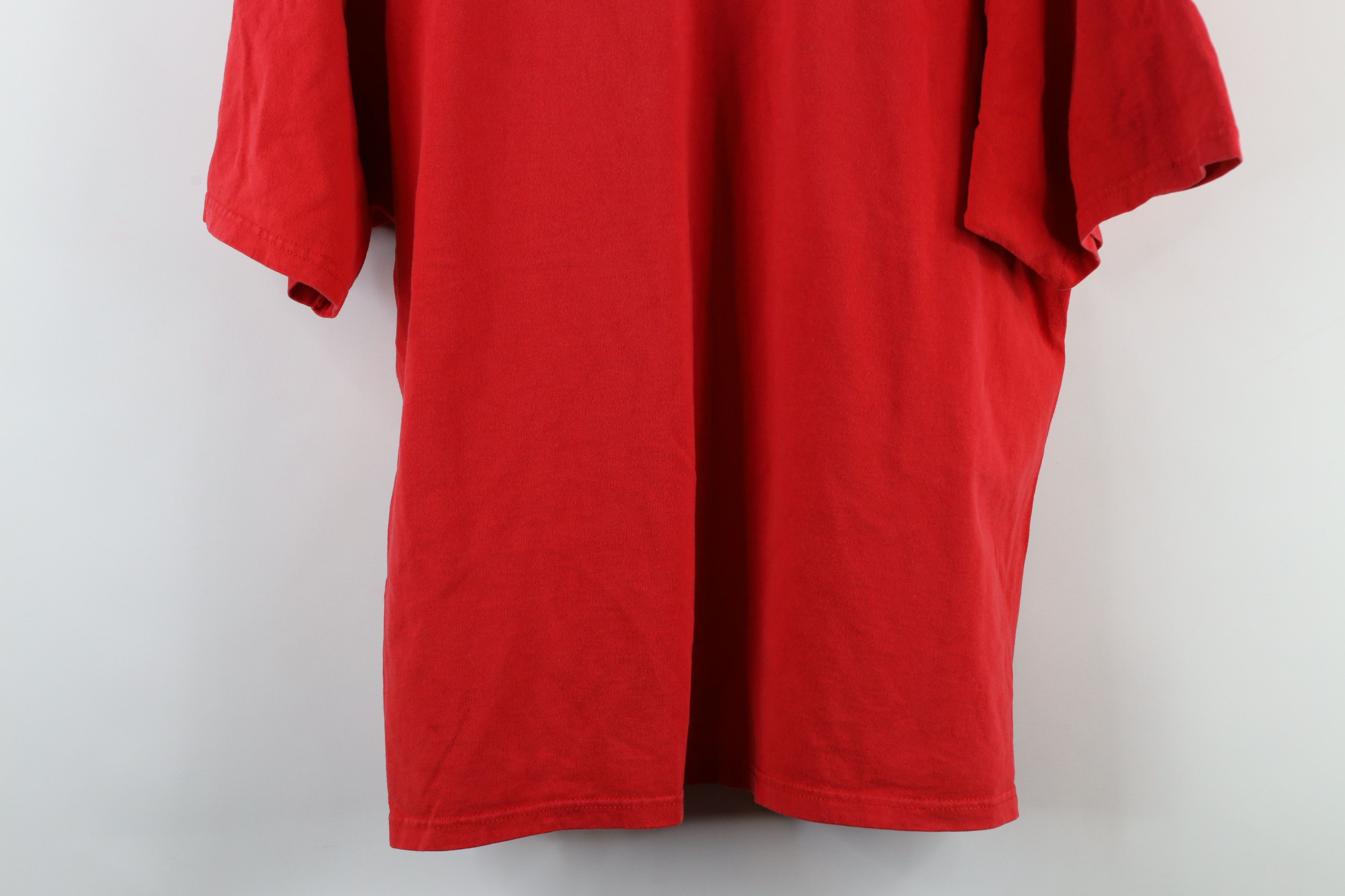 Vintage Vintage 90s Streetwear Fit Pocket T-Shirt Red Cotton USA Size US XL / EU 56 / 4 - 11 Thumbnail