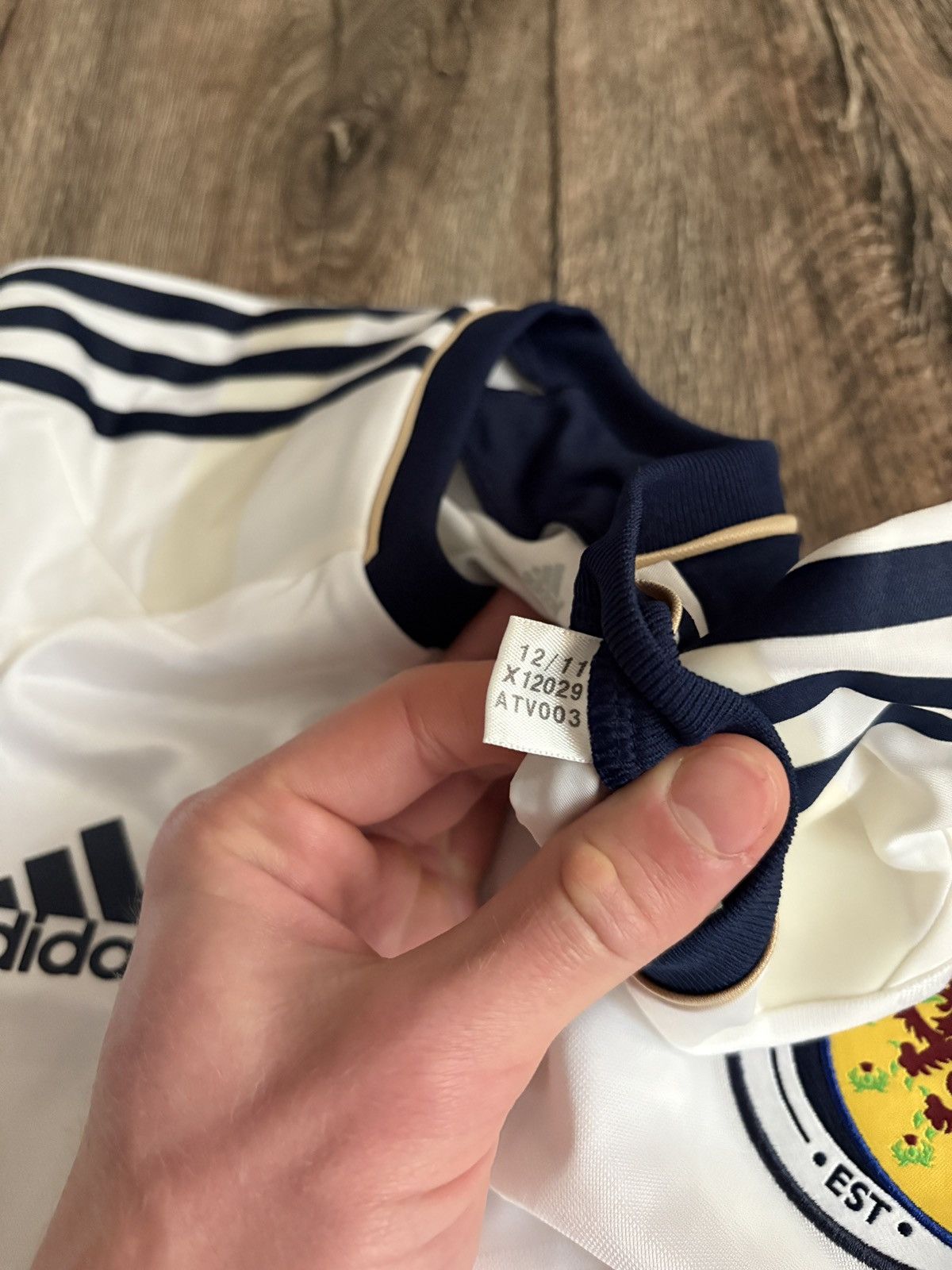 Adidas Rare Vintage Adidas Scotland 2011/2012 Player Version Jersey Size US L / EU 52-54 / 3 - 8 Thumbnail