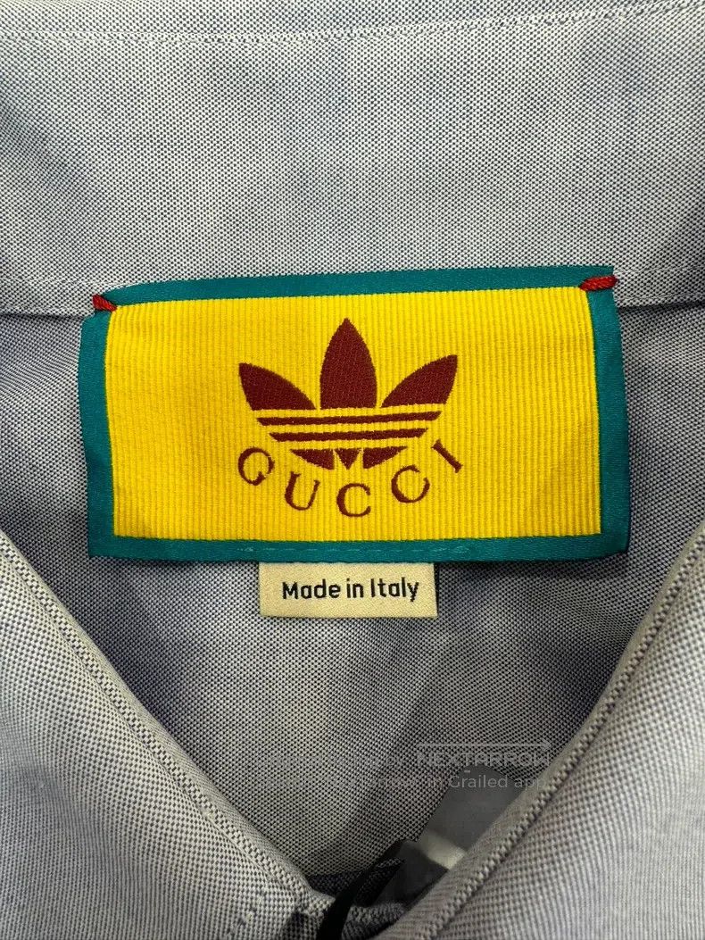 Gucci Gucci Blue pocket large logo shirt Size US S / EU 44-46 / 1 - 5 Thumbnail