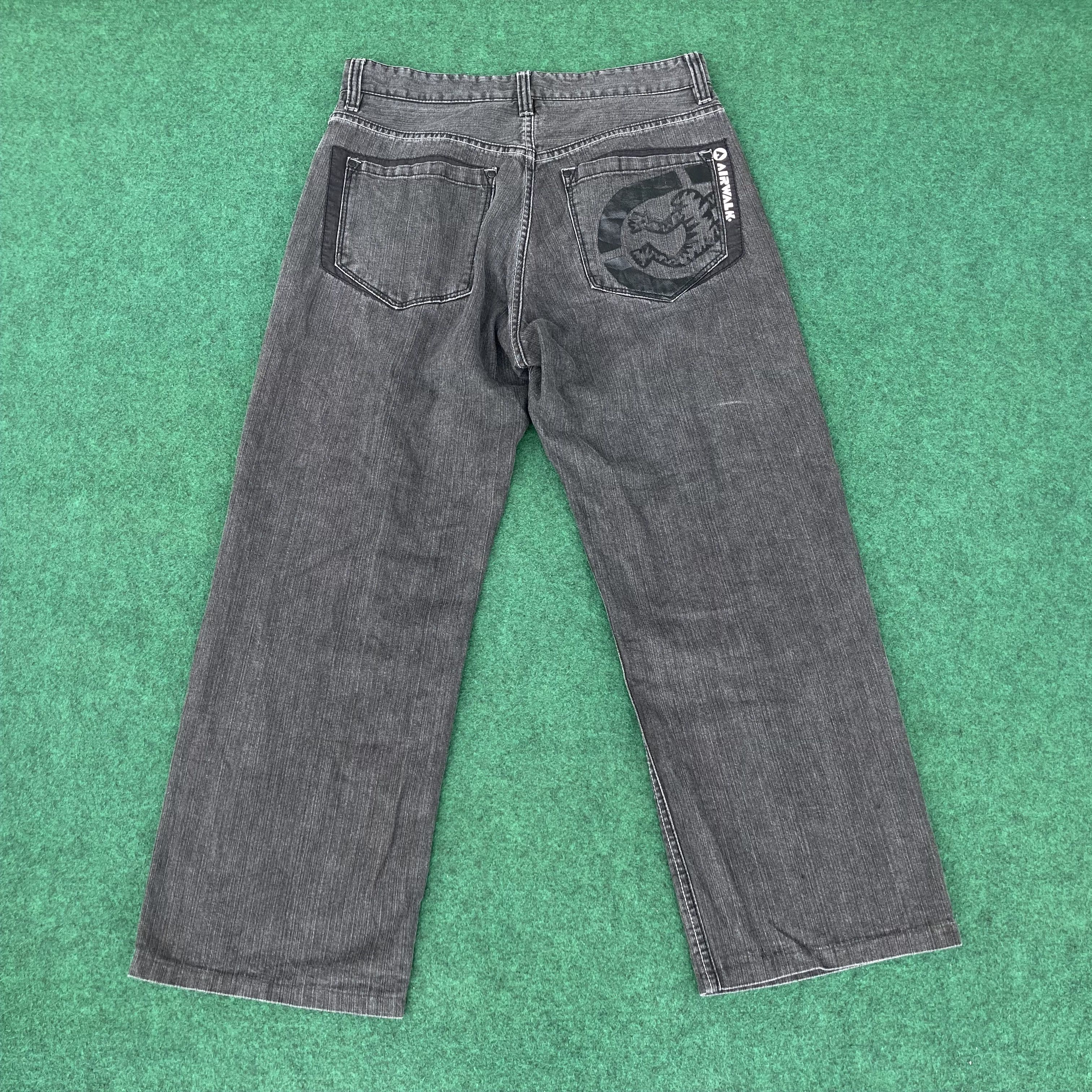 Airwalk × Vintage Vtg Airwalk Ollie Baggy Skateboard Pant Jeans 90s Jeans Size US 33 - 1 Thumbnail