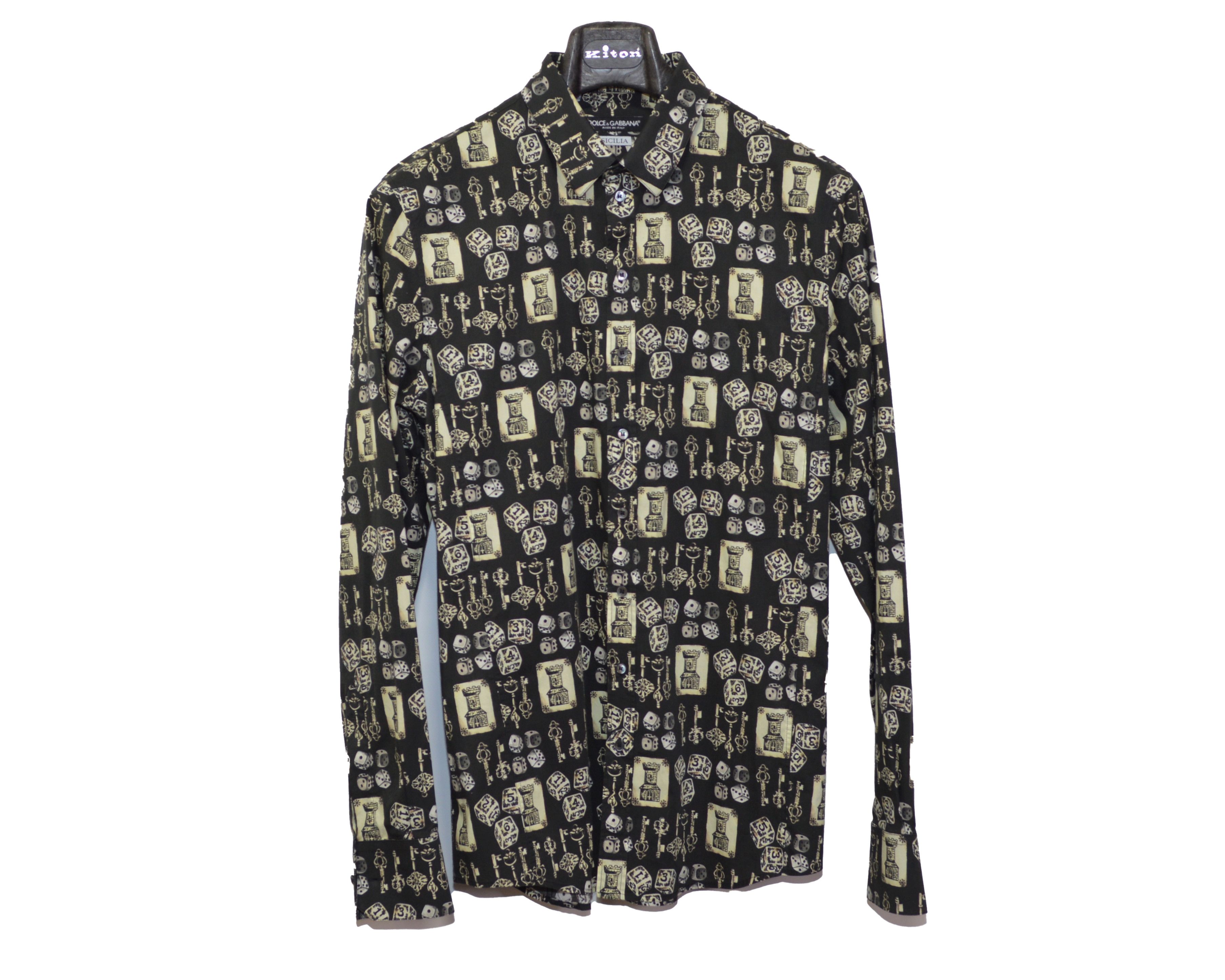 Dolce & Gabbana Men's Dolce & Gabbana Sicilia Dress Shirt 42 16.5 Print Size US L / EU 52-54 / 3 - 4 Thumbnail