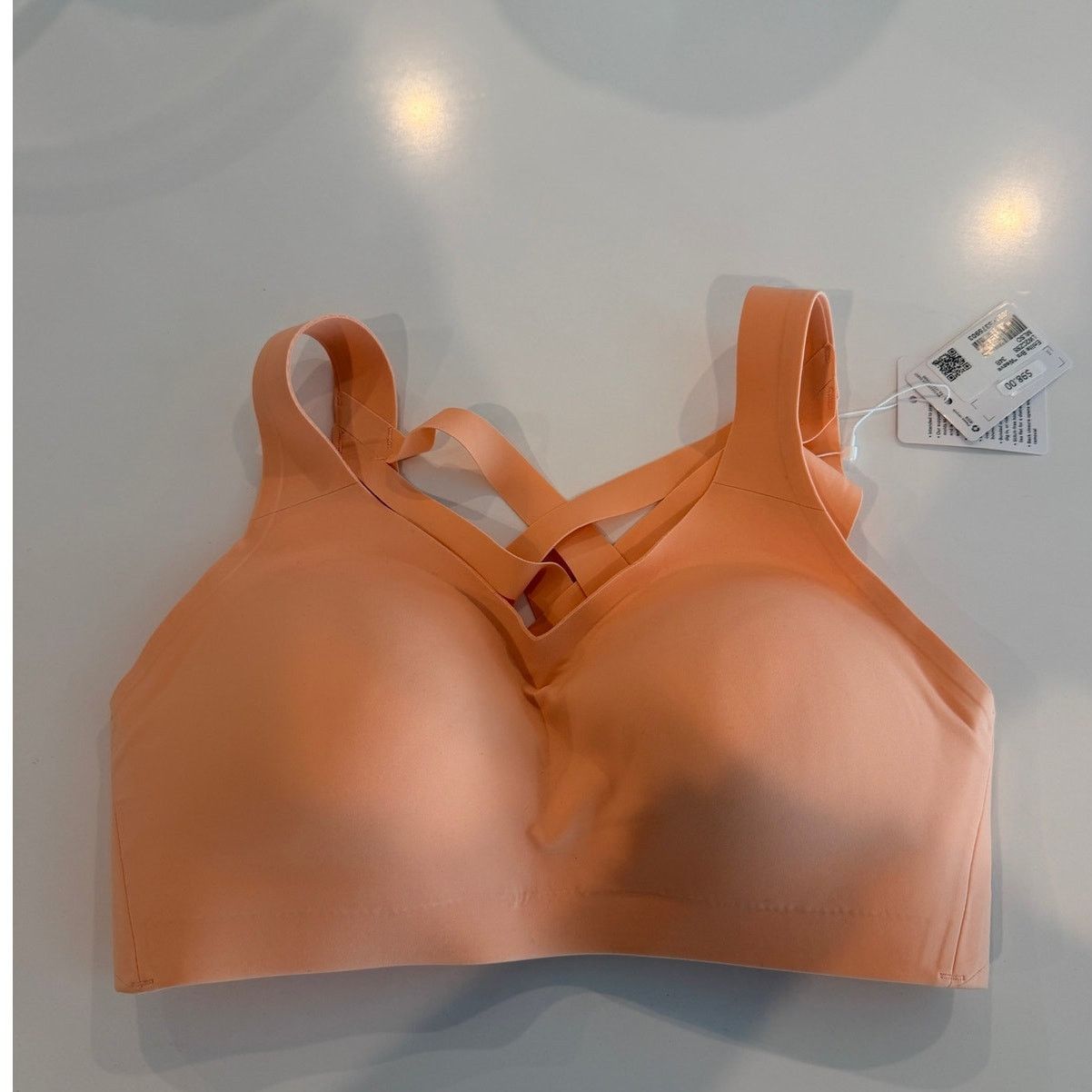 Lululemon NWT Lululemon Enlite Weave-Back Bra Melon Sz 34B $98 MSRP Size ONE SIZE - 1 Thumbnail