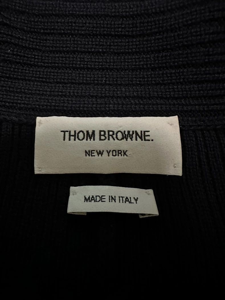 Thom Browne Thom Browne men's dark blue knit jacket-2507 Size US S / EU 44-46 / 1 - 3 Thumbnail
