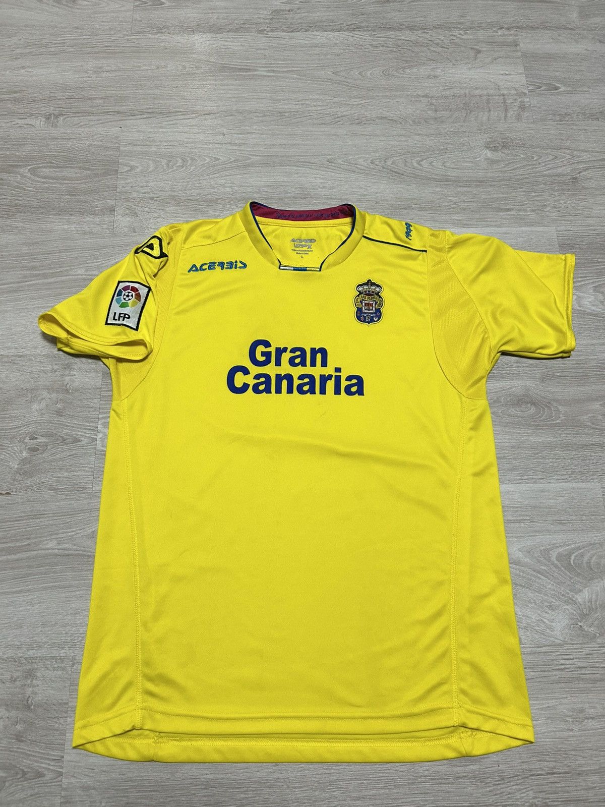 Las Palmas Acerbis 2017-2018 Mens Jersey Size L Home Yellow