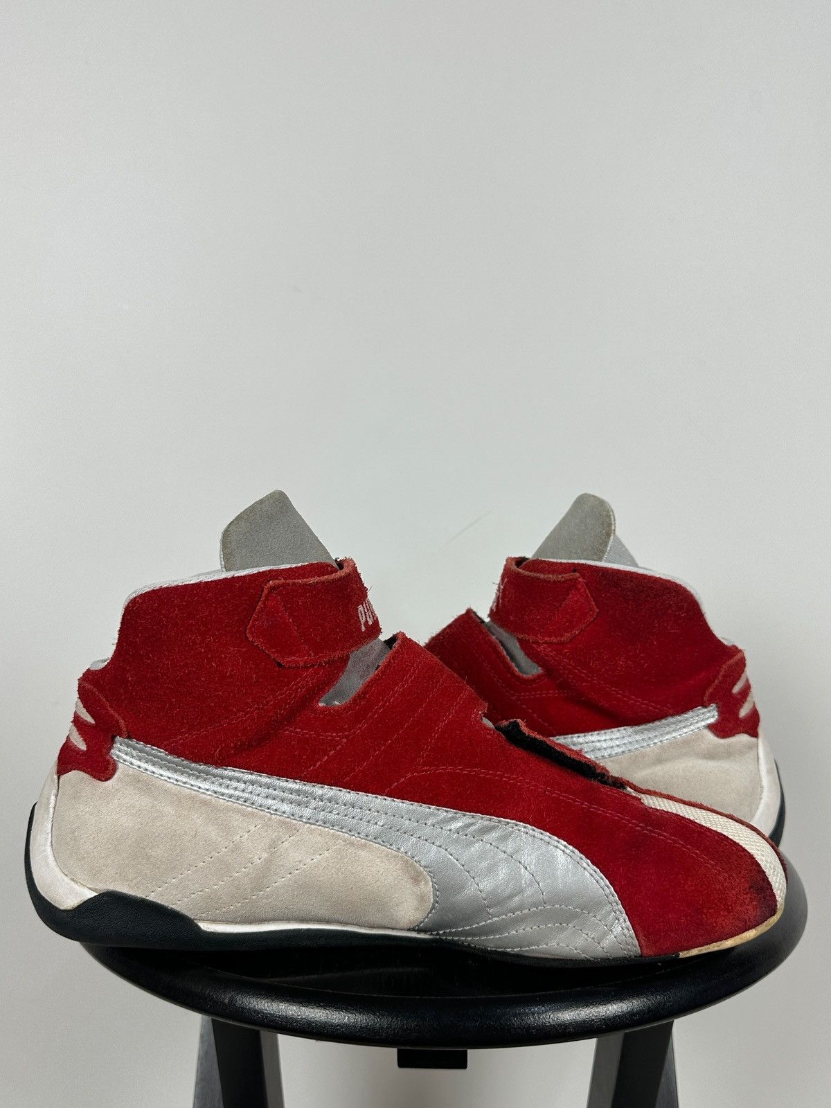 Puma Vintage Puma F1 KartCat SpeedCat Red Suede Sneakers Size US 10 / EU 43 - 11 Thumbnail