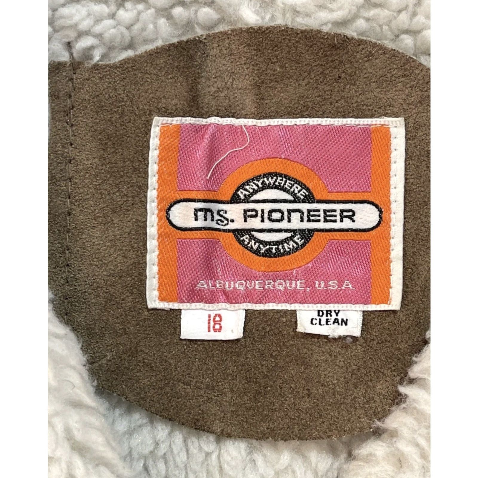 Lee VINTAGE Ms. Pioneer Denim Western Coat Long Lined Sherpa Polyester Cotton Blue Denim Women’s 70s Jacket XL Reg Complex Size XXL / US 16-18 / IT 52-54 - 3 Thumbnail