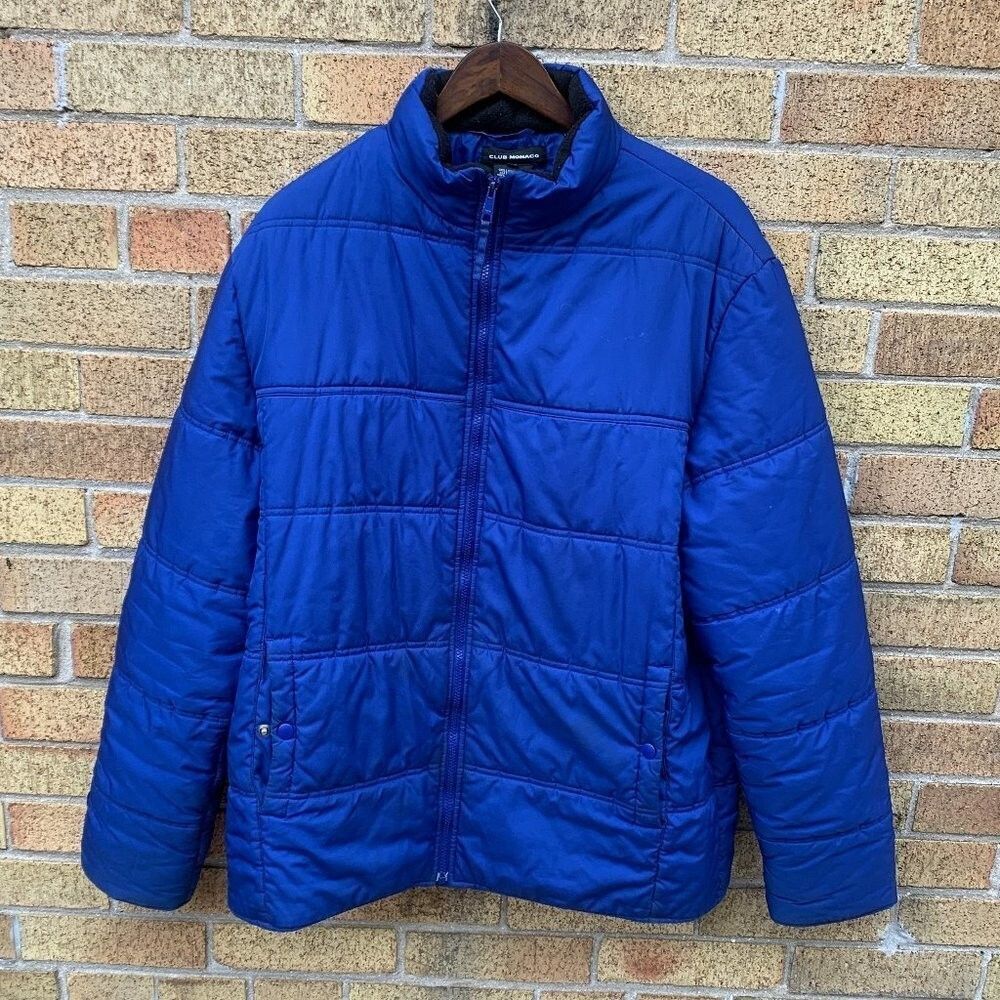 Club Monaco Vintage Club Monaco Puffer Jacket Blue Large Size US L / EU 52-54 / 3 - 1 Thumbnail