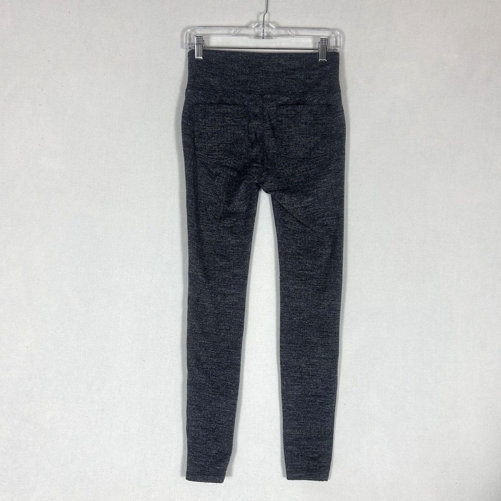 Athleta VINTAGE Athleta Herringbone Metro High Waisted Leggings Womens Small Gray Stretch Pocket Size 32" / US 10 / IT 46 - 5 Thumbnail