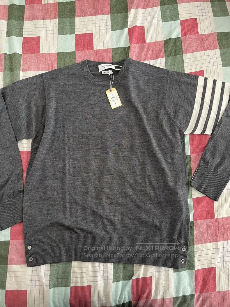 Thom Browne Thom Browne Wool Knit Sweater Size US XL / EU 56 / 4 - 1 Thumbnail