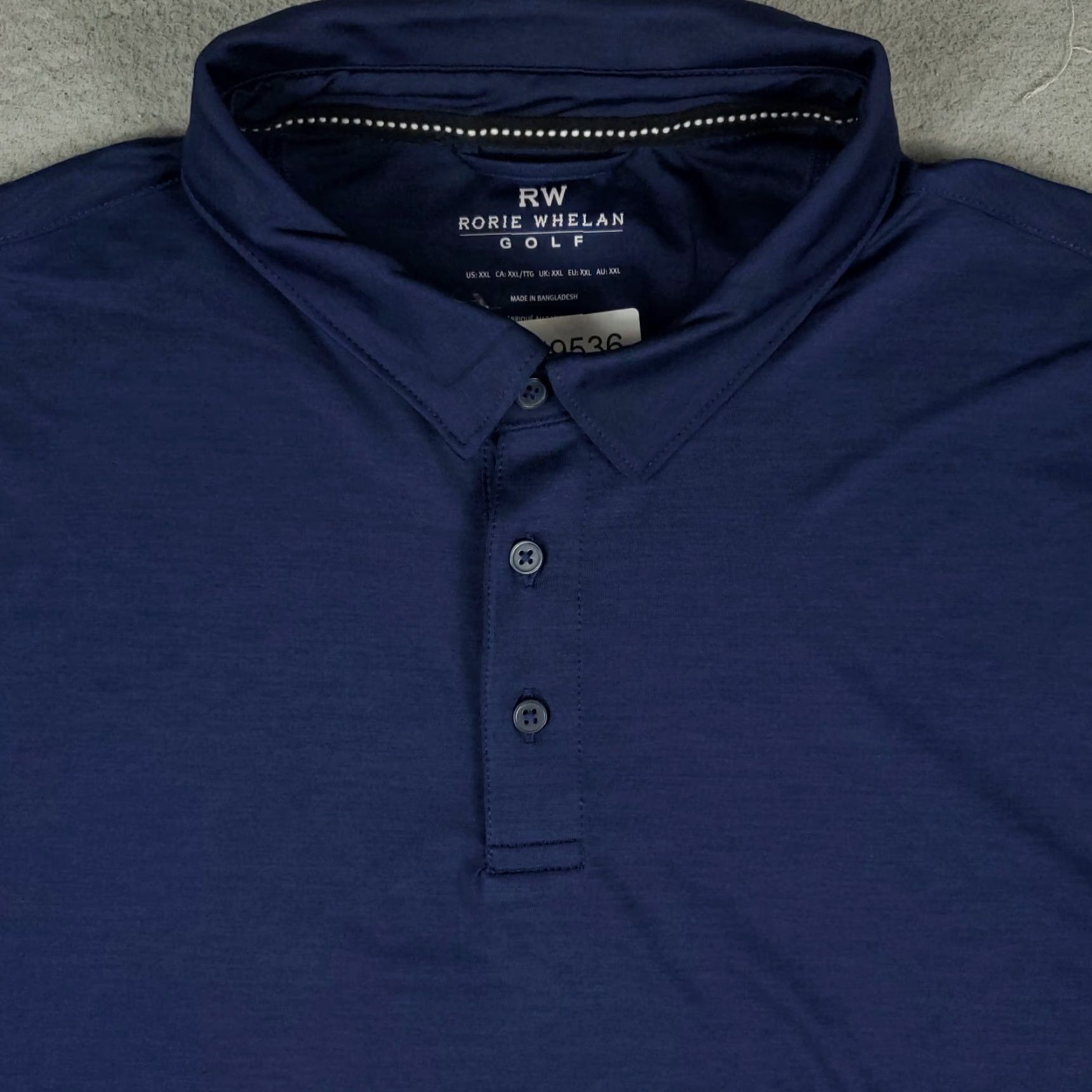 Vintage Rorie Whelan Polo Shirt Mens 2XL Blue Short Sleeve Golf Casual Size US XXL / EU 58 / 5 - 2 Thumbnail