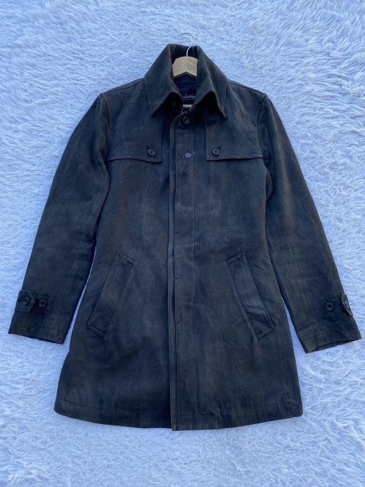 Tornado Mart Rare Vintage Tornado Mart Japanese Brand Suede Trench Coat Size M / US 6-8 / IT 42-44 - 4 Thumbnail