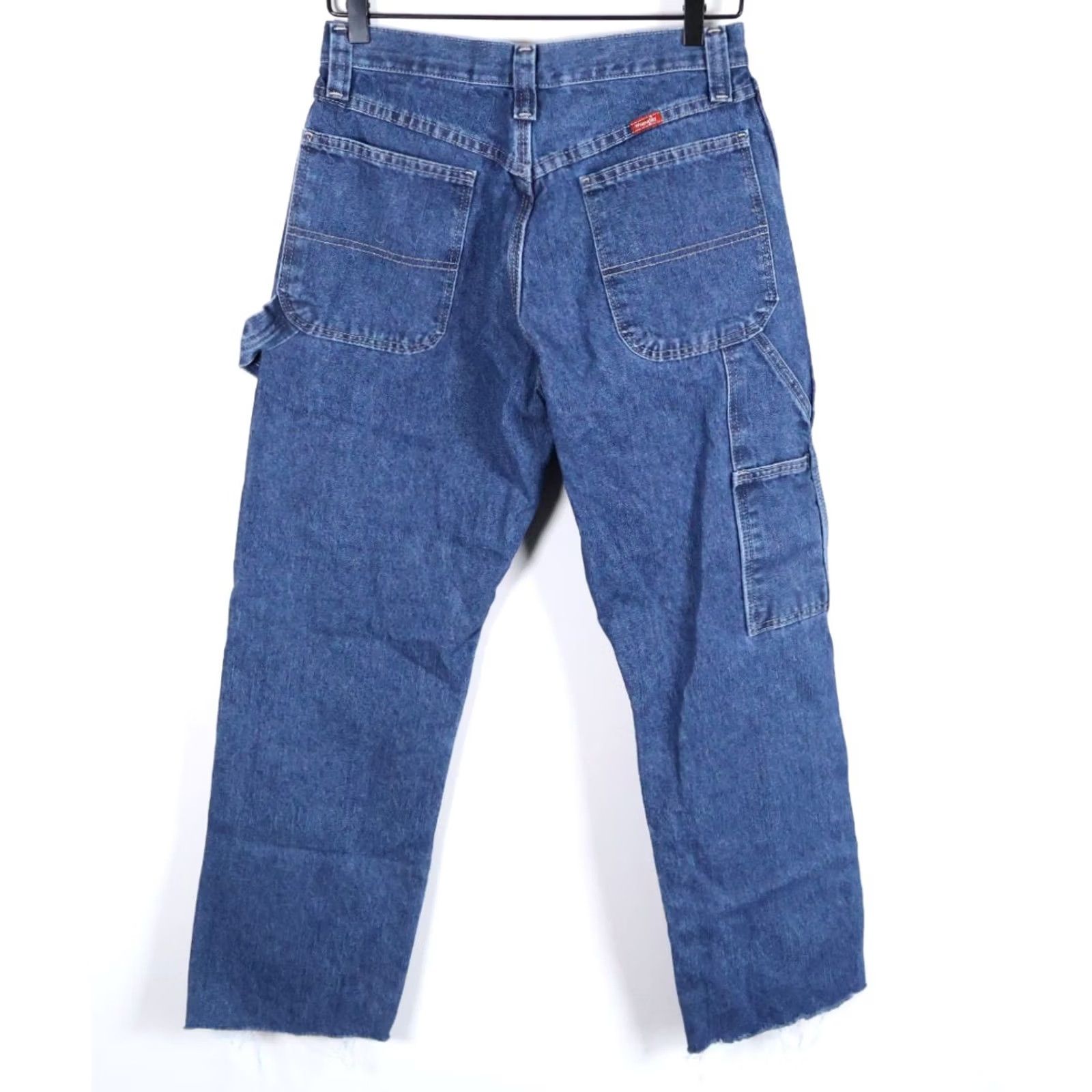 Wrangler VINTAGE Wrangler Patchwork Jeans Women's 28 x 28 Blue Carpenter Boho Hippie Patchwork 5-Pocket Denim Jeans Womens Regular Inseam 28 Royal Blue Size 28" / US 6 / IT 42 - 2 Thumbnail