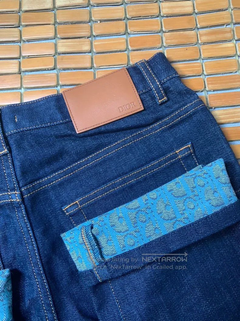 Dior Dior Jeans with all-over print at the hem Size US 30 / EU 46 - 4 Thumbnail