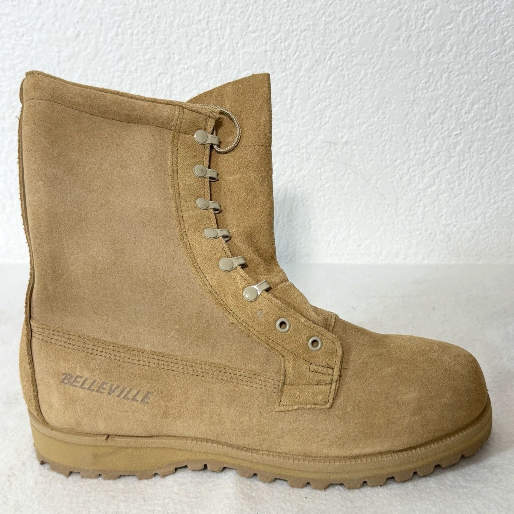 Vibram Belleville Boots Men's 11 R Gore-Tex Vibram Military Mid-Calf Tan Boots Waterproof Durable Size US 11 / EU 44 - 5 Thumbnail