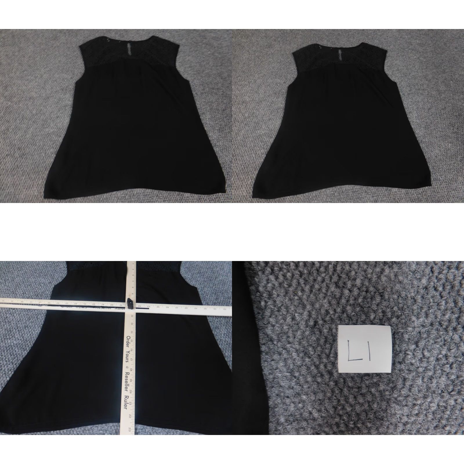 Banana Republic Banana Republic Blouse Womens 8 Black Solid Crew Neck Sleeveless Pullover Casual Modal Spandex Rayon Basic Classic Stretch Regu lar Size M / US 6-8 / IT 42-44 - 8 Thumbnail