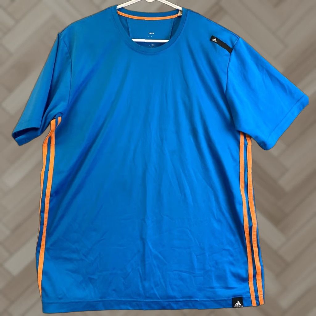 Adidas adidas Shirt Mens M Blue running shirt Short Sleeve Hiking T/ 33-52 Size US M / EU 48-50 / 2 - 1 Thumbnail