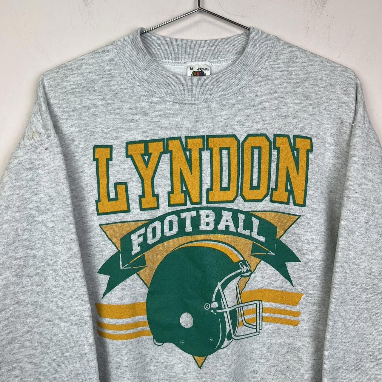 Designer Vintage Lyndon Football Crewneck Sweatshirt 90s USA Size US M / EU 48-50 / 2 - 2 Thumbnail
