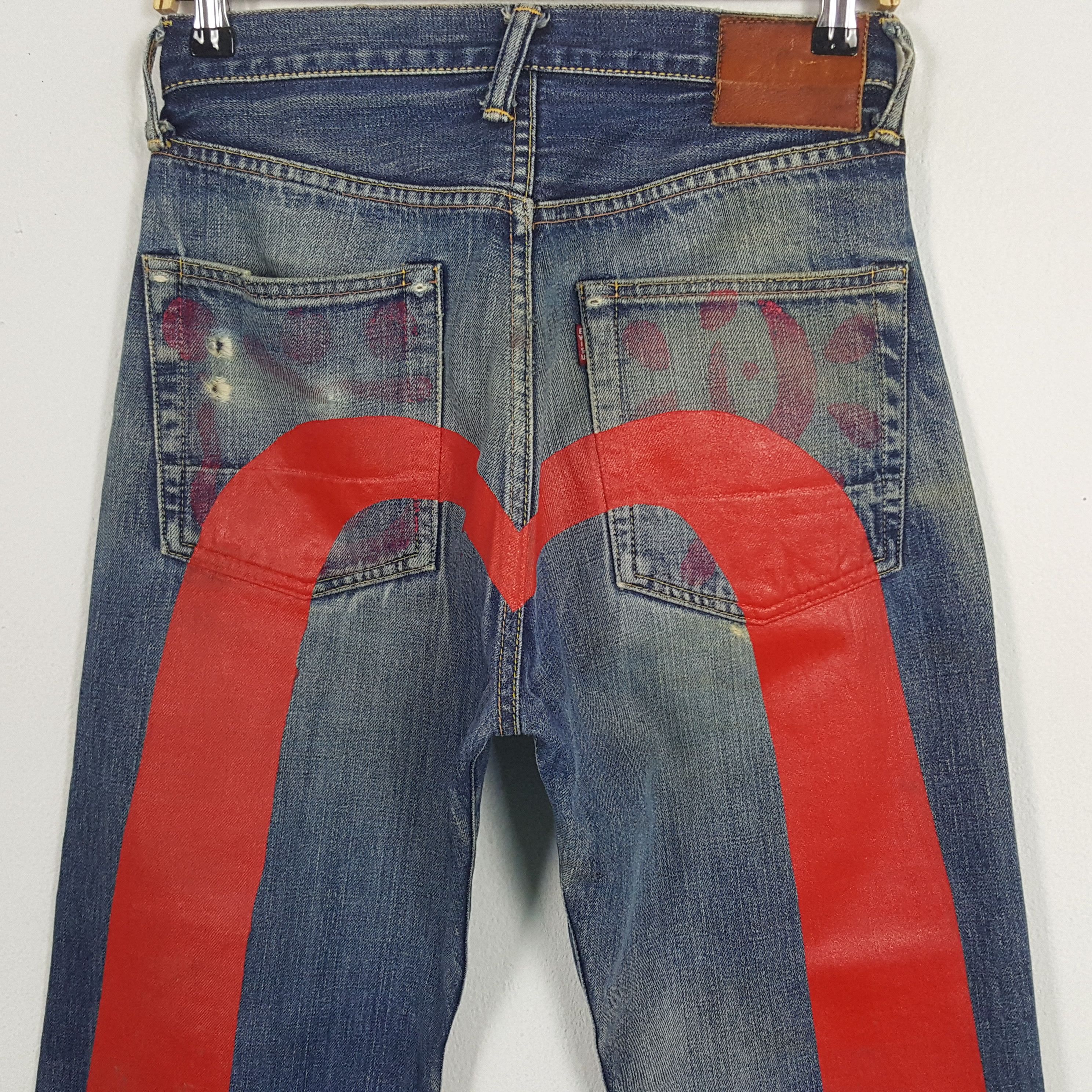 Evisu × Japanese Brand × Vintage Vintage Evisu Japanese Brand Daicock Custom Selvedge Jeans Size US 27 - 2 Thumbnail