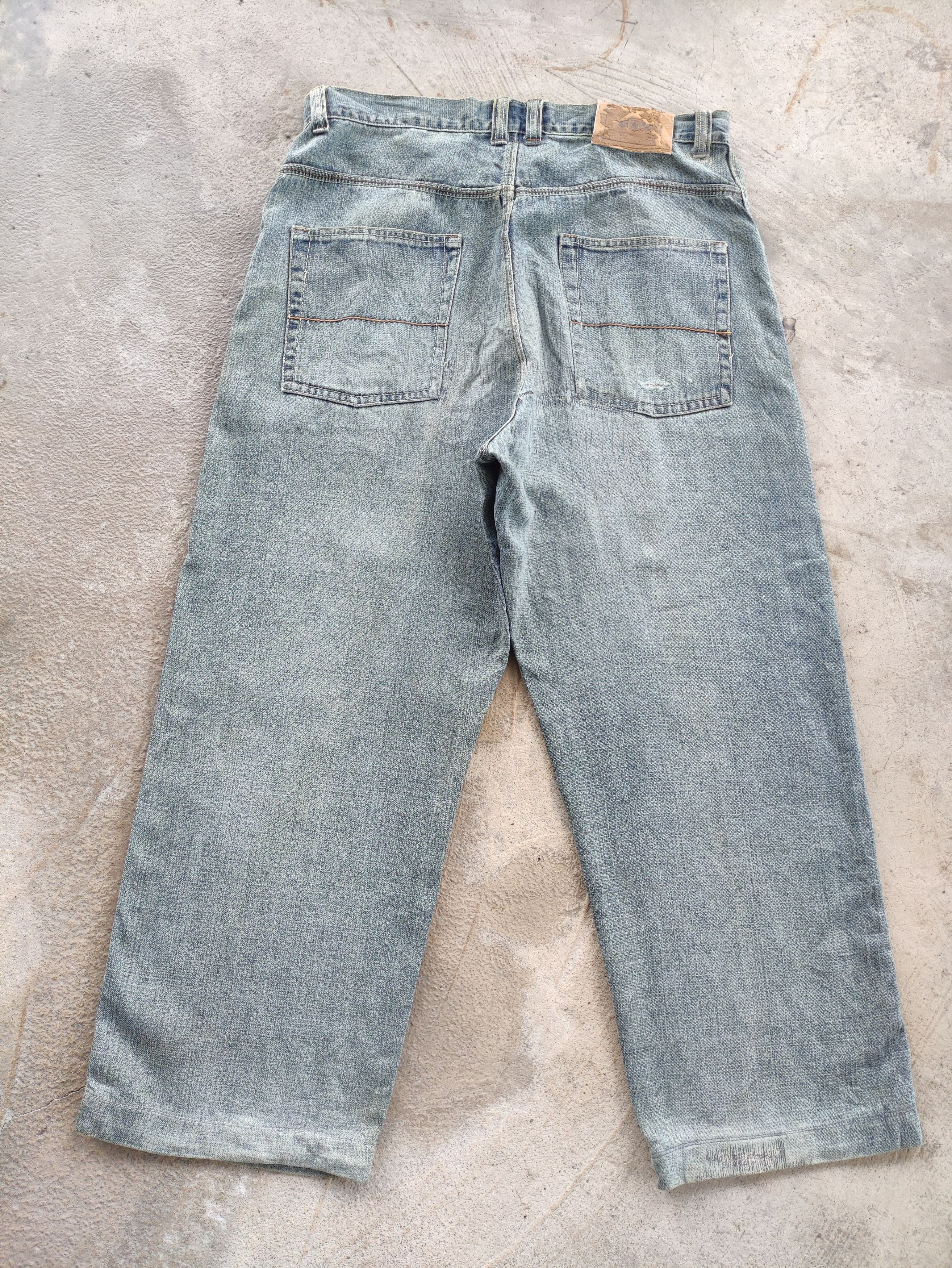 Japanese Brand Vintage Japanese Baggy Jean Distressed Faded Denim Size US 36 / EU 52 - 9 Thumbnail