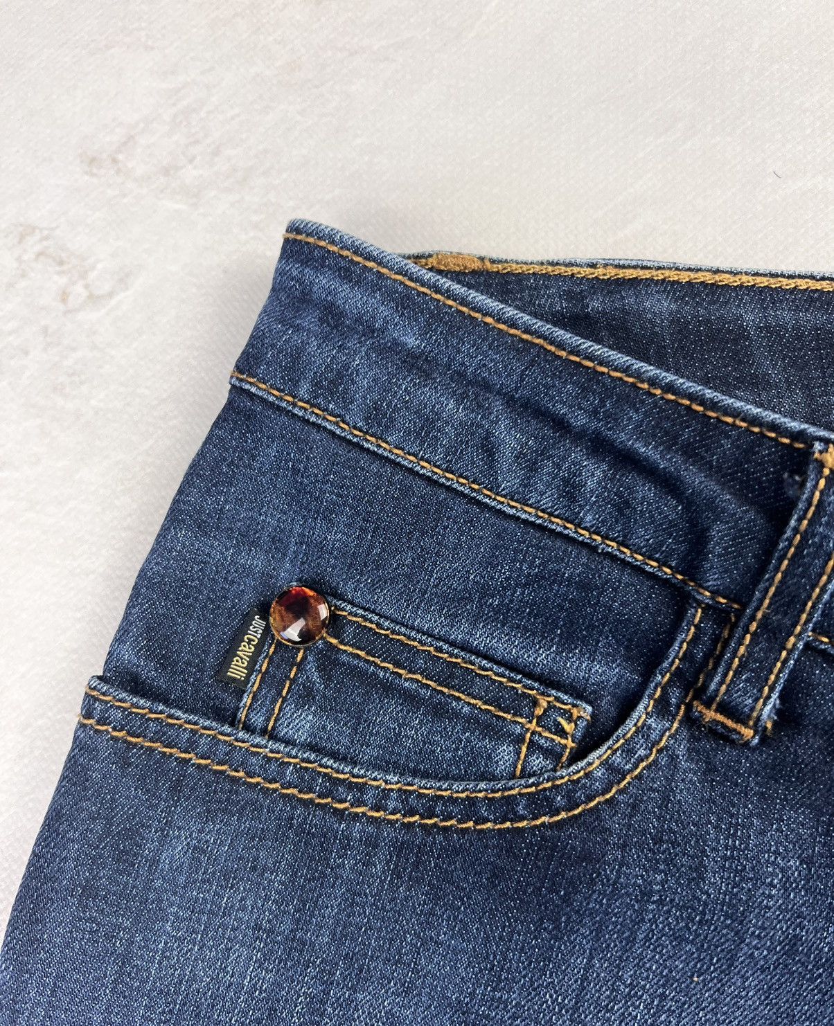 Japanese Brand × Roberto Cavalli × Vintage Avant Garde Japanese Denim Roberto Cavalli Vintage Y2k Style Size US 28 / EU 44 - 9 Thumbnail