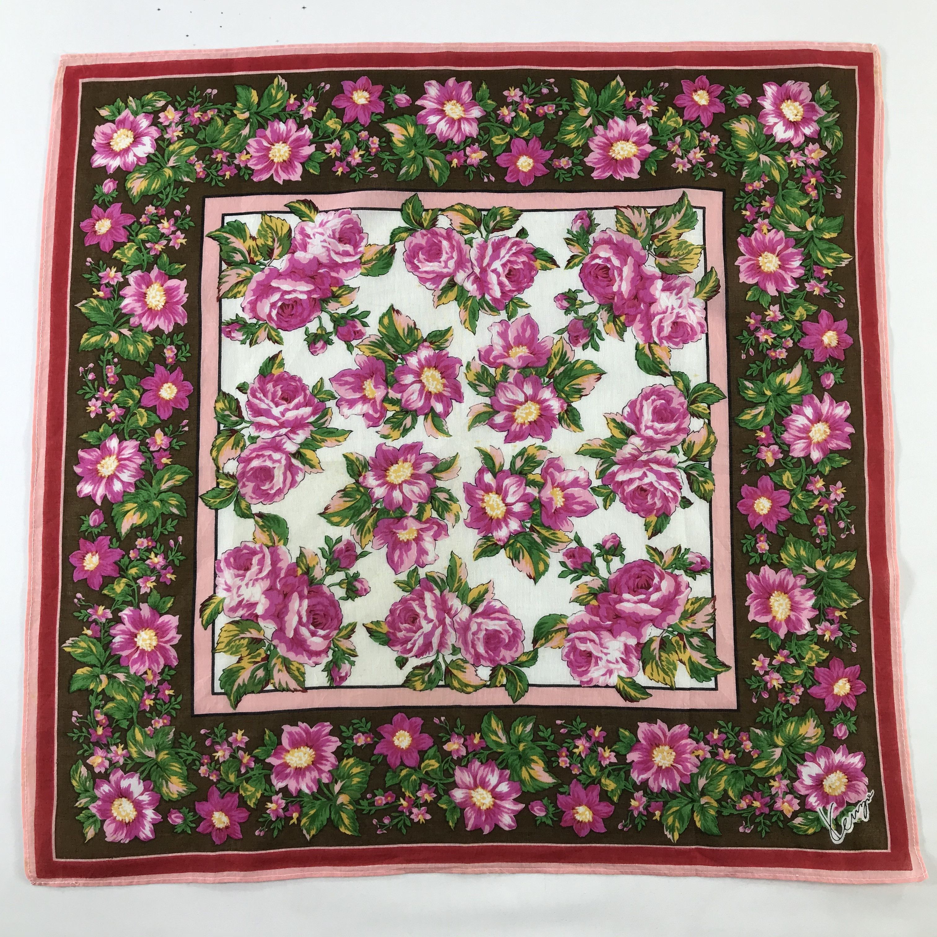 Kenzo × Vintage Kenzo Bandana / Handkerchief / Neckerchief - S375 Size ONE SIZE - 1 Thumbnail