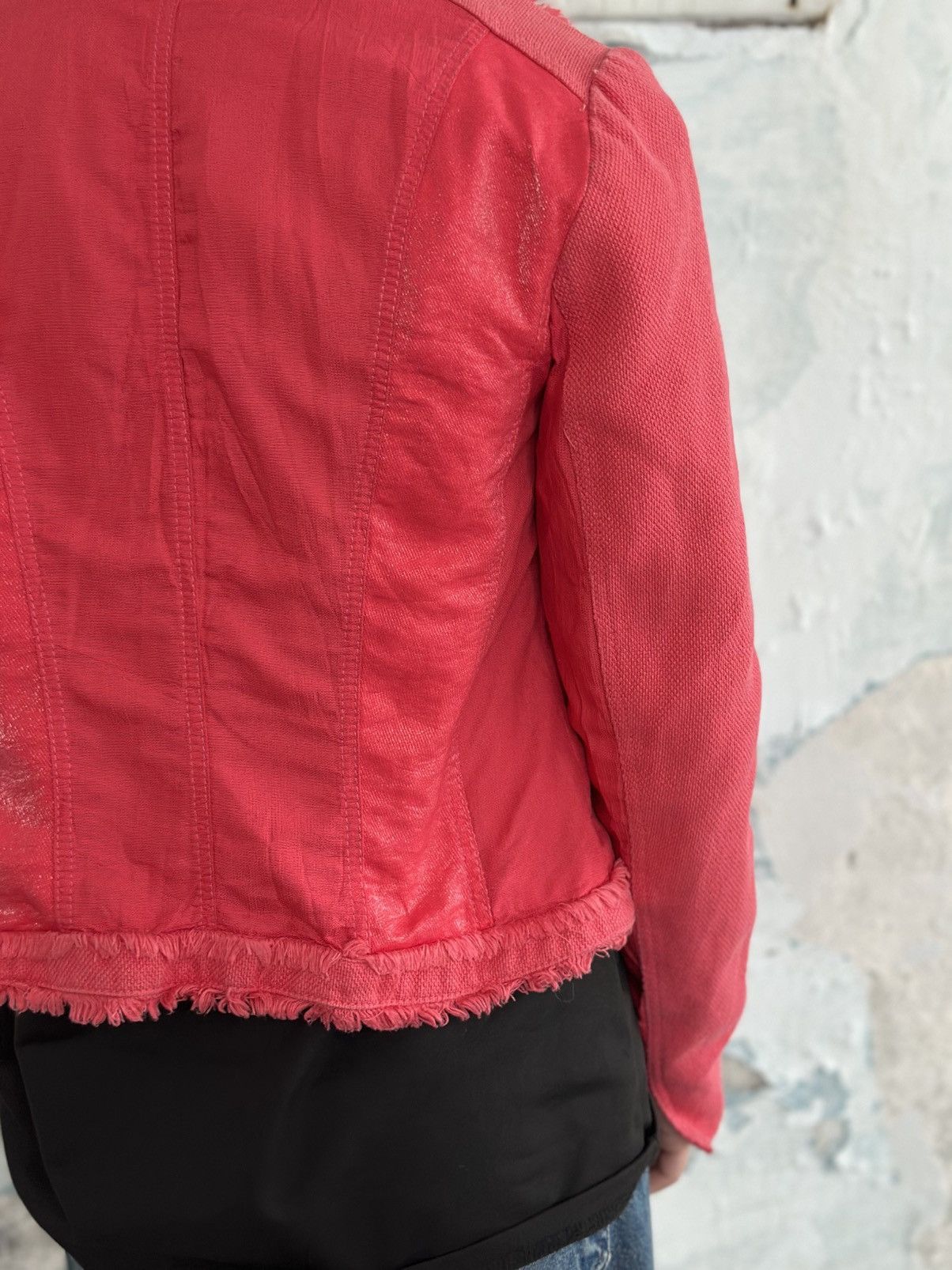 Bias VTG Japanese Style Denim Jacket Biba Size 36 Custom Coral Size S / US 4 / IT 40 - 7 Thumbnail