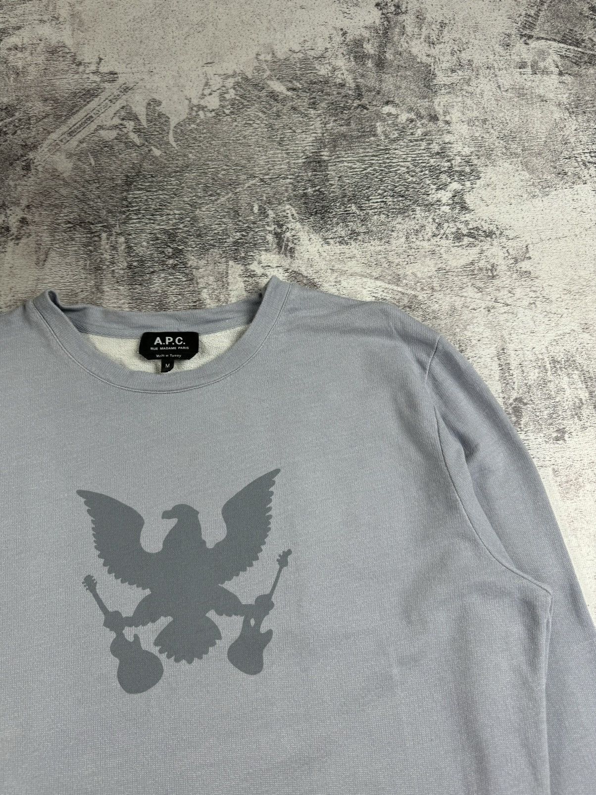A.P.C. A.P.C APC Rue Madame Paris Eagle Relaxed Sweatshirt Pullover Size US M / EU 48-50 / 2 - 7 Thumbnail