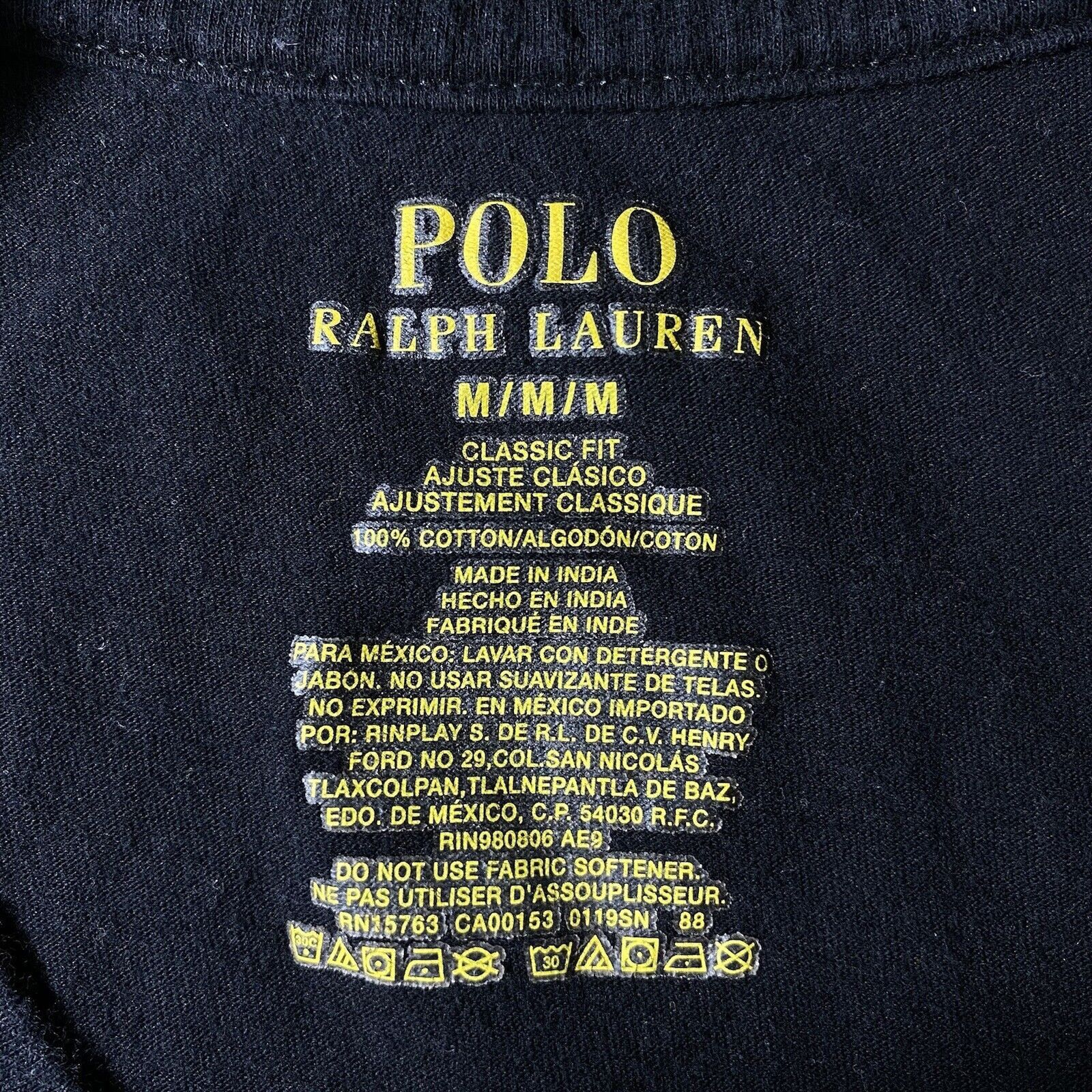 Polo Ralph Lauren Polo Ralph Lauren Medium Black T Shirt Red Pony Logo Size US M / EU 48-50 / 2 - 8 Thumbnail