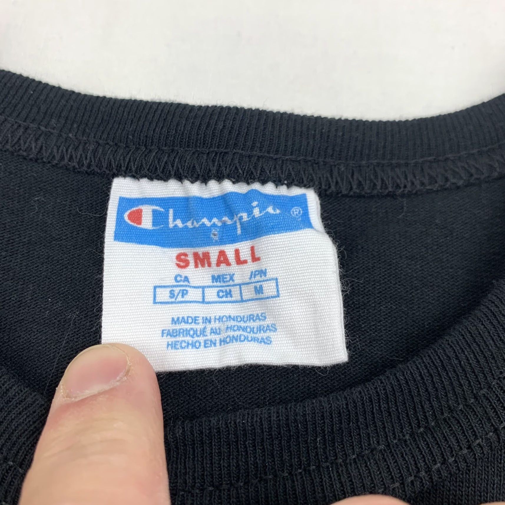 Champion Champion T Shirt Adult Small Black Different Languages Heritage Shirt Foreign Mens Small Black Language Heritage 90s Size US S / EU 44-46 / 1 - 3 Thumbnail