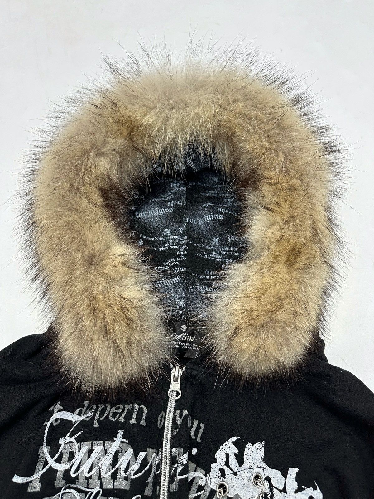 Beauty Beast Fur Hoodie Collins Skull Poem Ifsixwasnine Lgb Style Size US L / EU 52-54 / 3 - 7 Thumbnail
