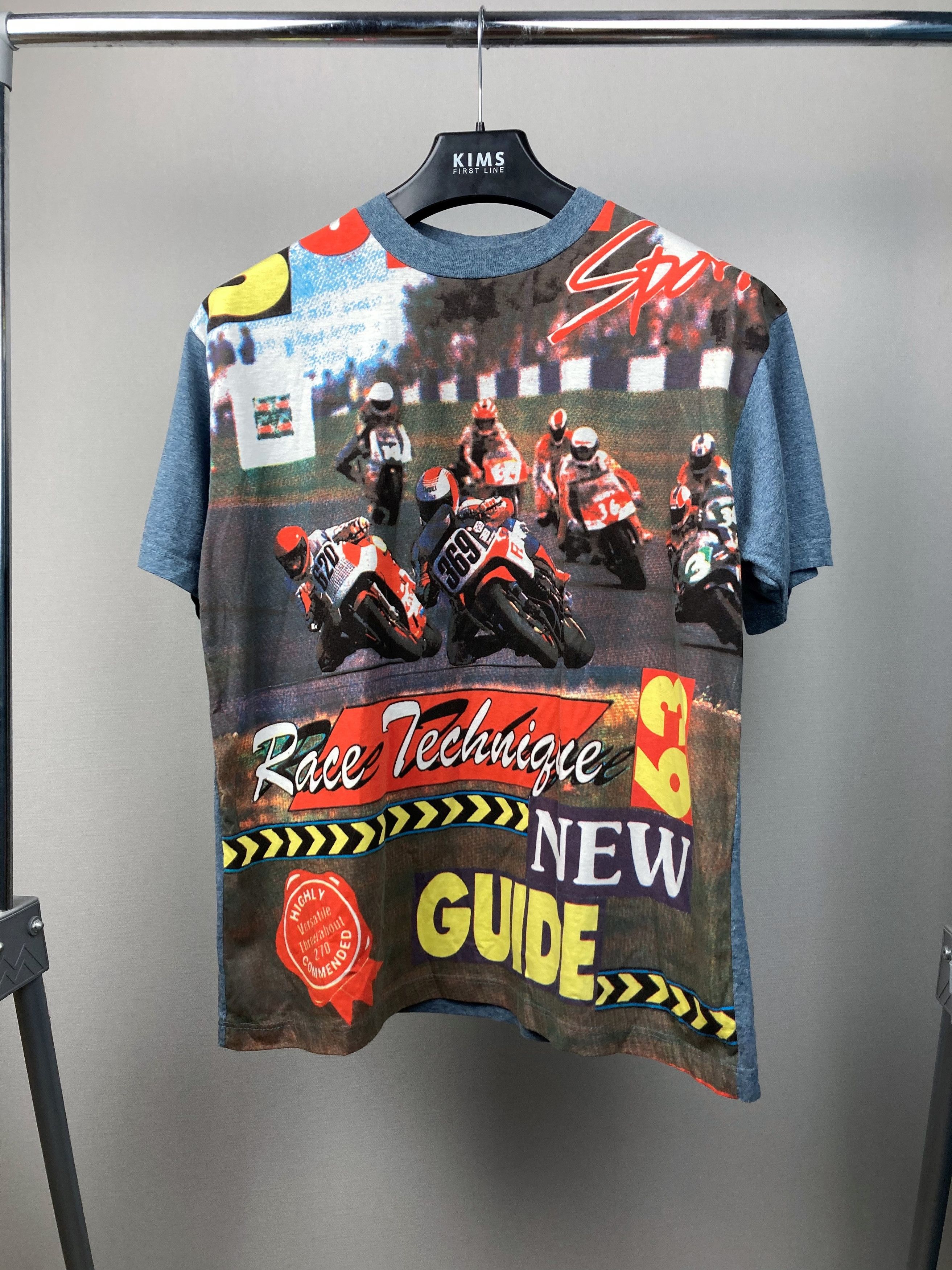 Vintage USA Vintage Motocross Racing All Over Print Crewneck Tee Size US L / EU 52-54 / 3 - 1 Thumbnail