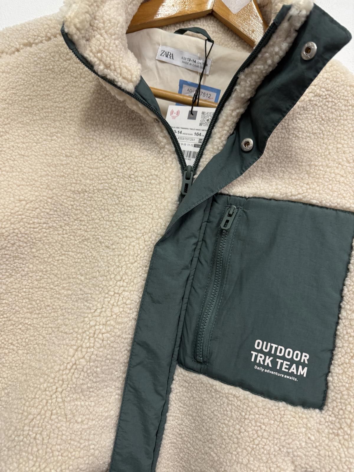 Zara Zara Outdoor TRK Team Sherpa Fleece Jacket Size ONE SIZE - 3 Thumbnail