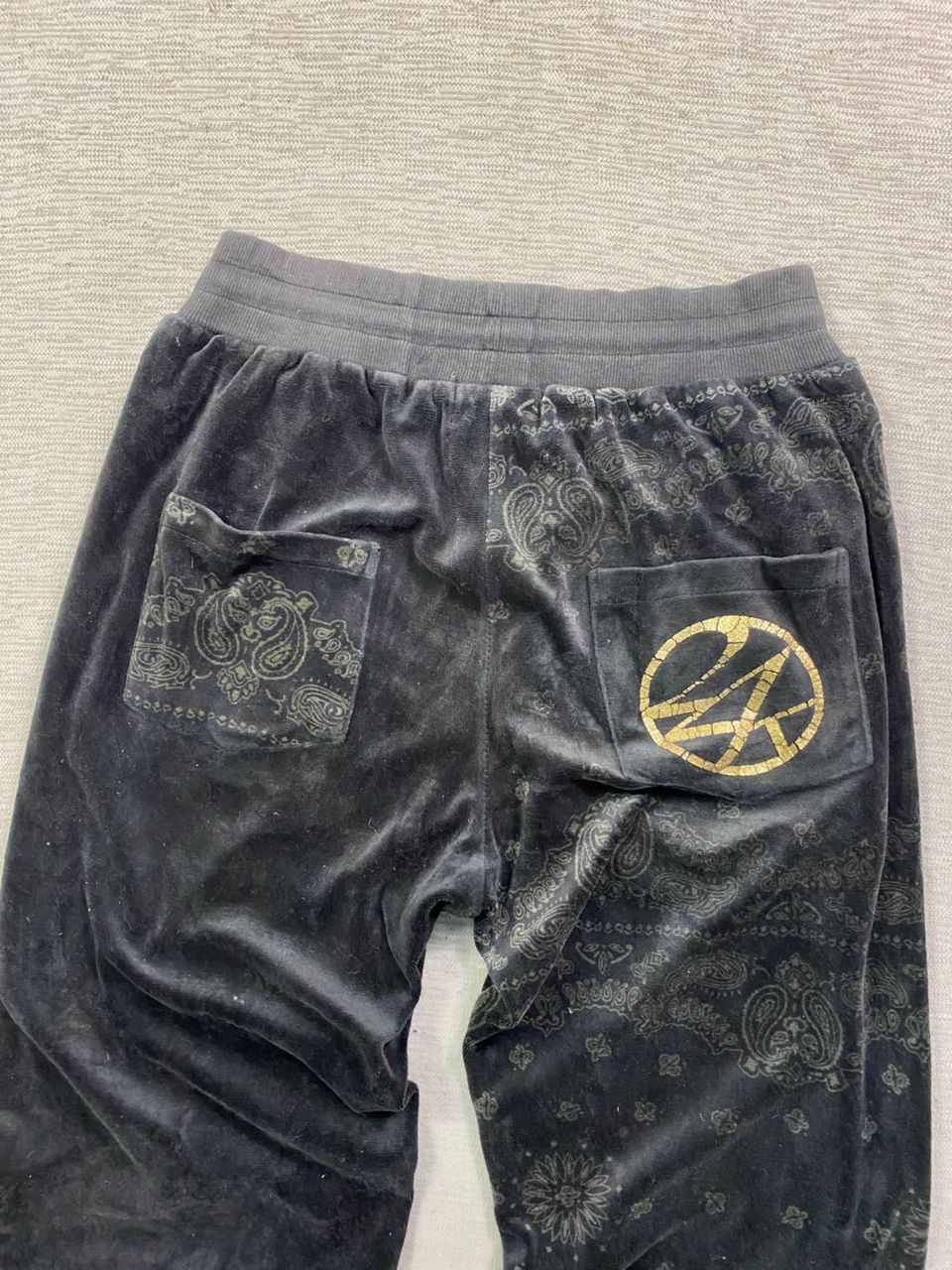 Japanese Brand SWAG!! 24Karats Gold Digger Velour Sweatpants Size US 30 / EU 46 - 8 Thumbnail