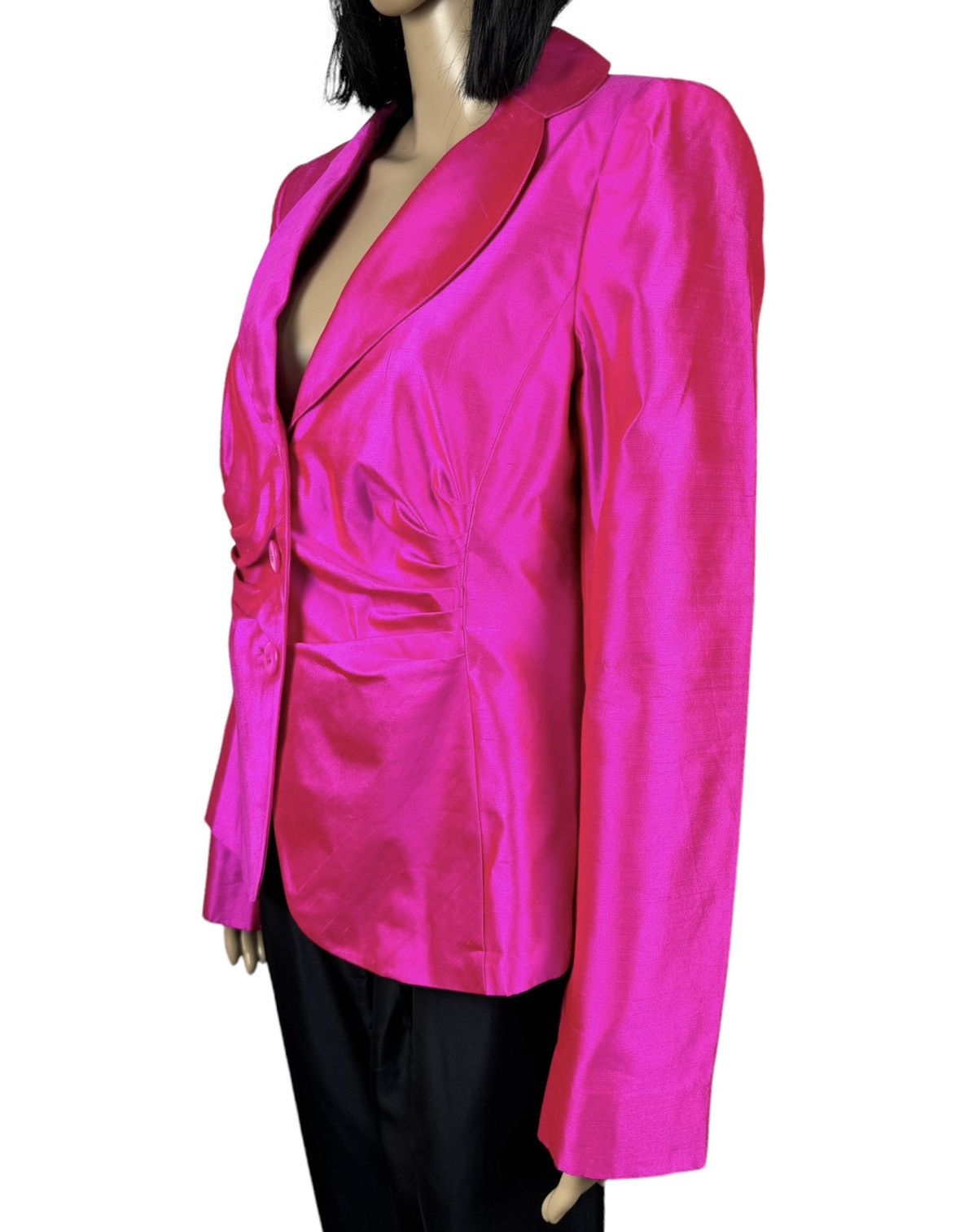 Armani Collezioni Armani Collezioni Silk Pink Blazer size IT46 Size L / US 10 / IT 46 - 7 Thumbnail