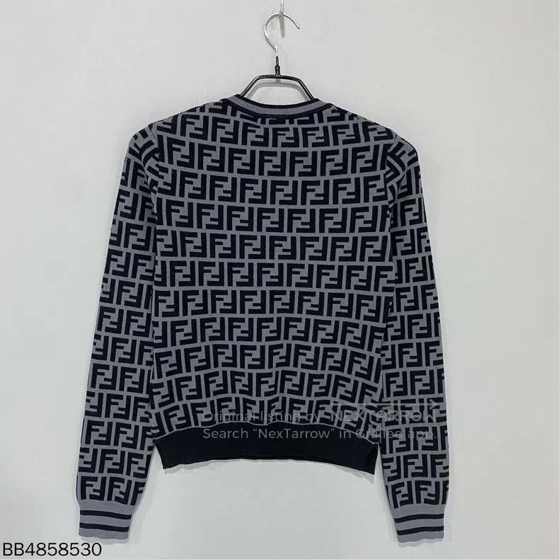 Fendi Fendi Monogram All-over Print Knit Long Sleeve Size XS / US 0-2 / IT 36-38 - 3 Thumbnail