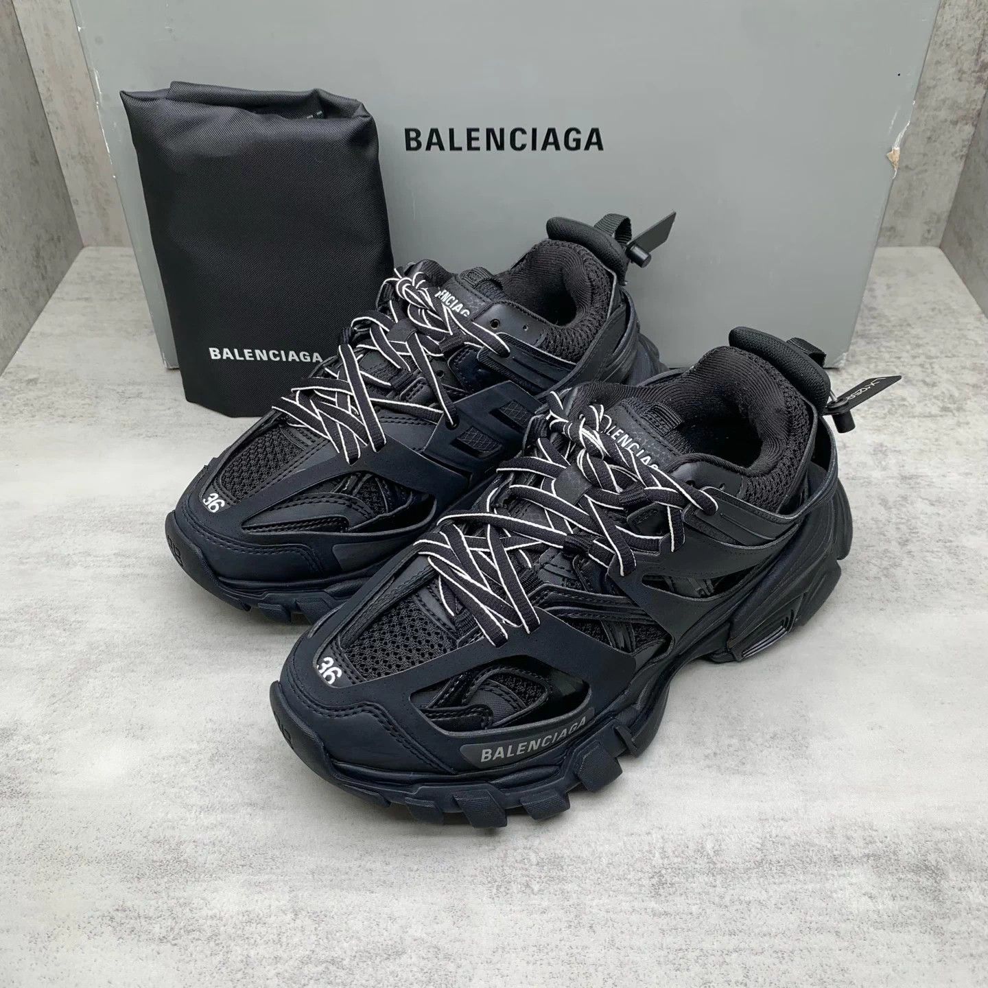 Balenciaga Balenciaga Track Black 36 98% New Box LX1259 Size US 5 / IT 35 - 1 Thumbnail
