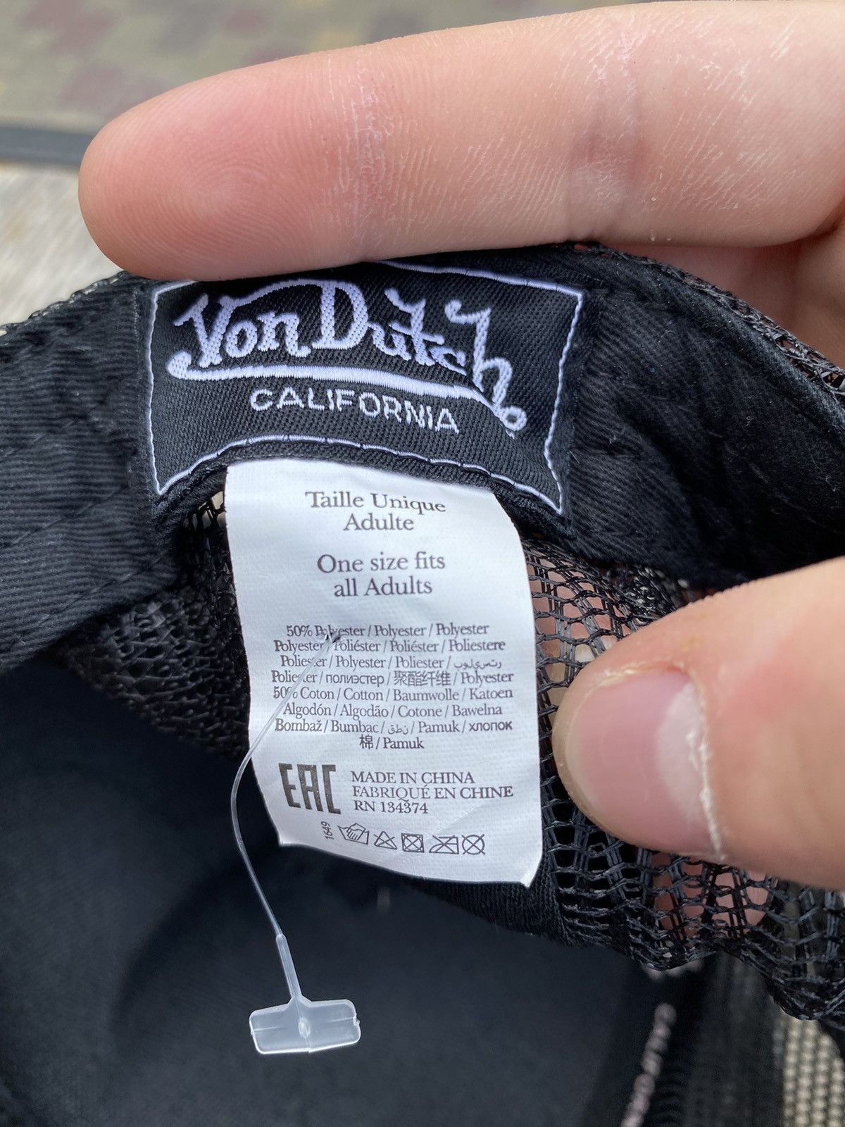 Vintage × Von Dutch Mens Vintage Von Dutch Cap Trucked Y2K OPIUM Cap Size ONE SIZE - 7 Thumbnail